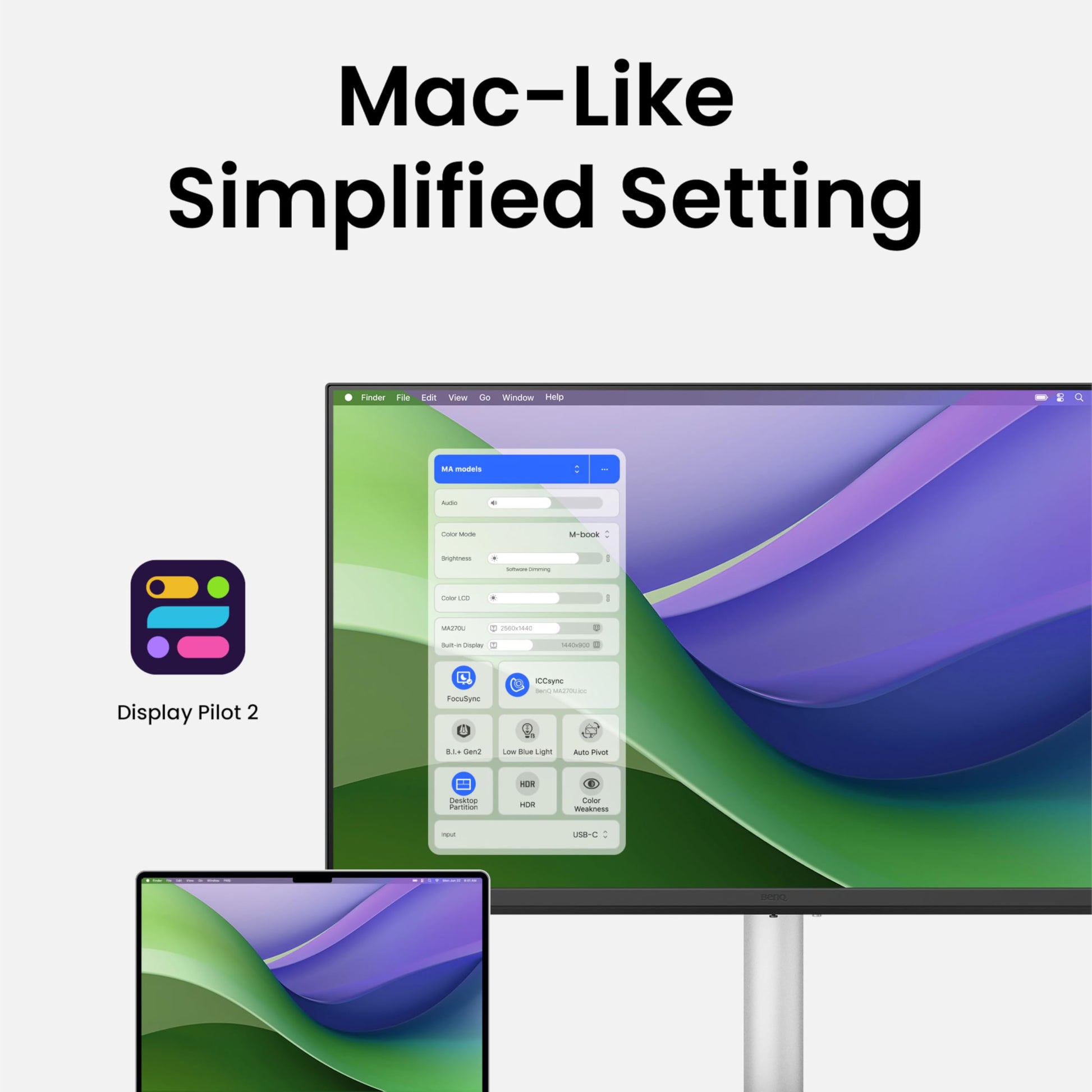 Monitor BenQ 32 Pulgadas 4K Mac Colors para Mac