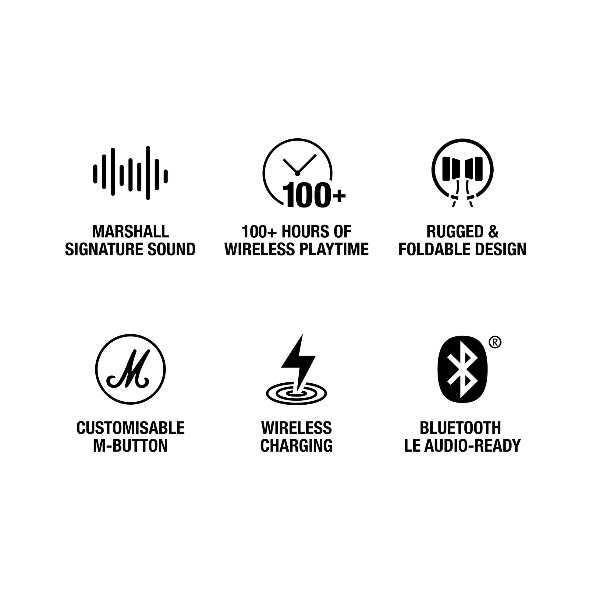 Audífonos Inalámbricos Bluetooth Marshall Major V Blanco