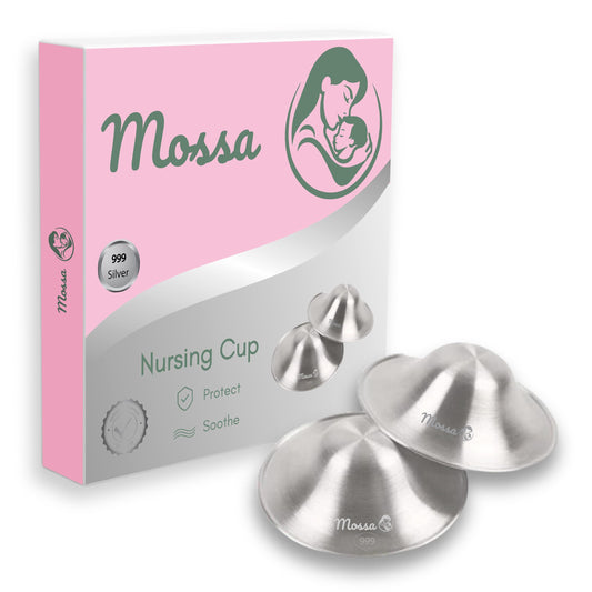 Copas de Lactancia Mossa Plata 999 Originales para Mujer
