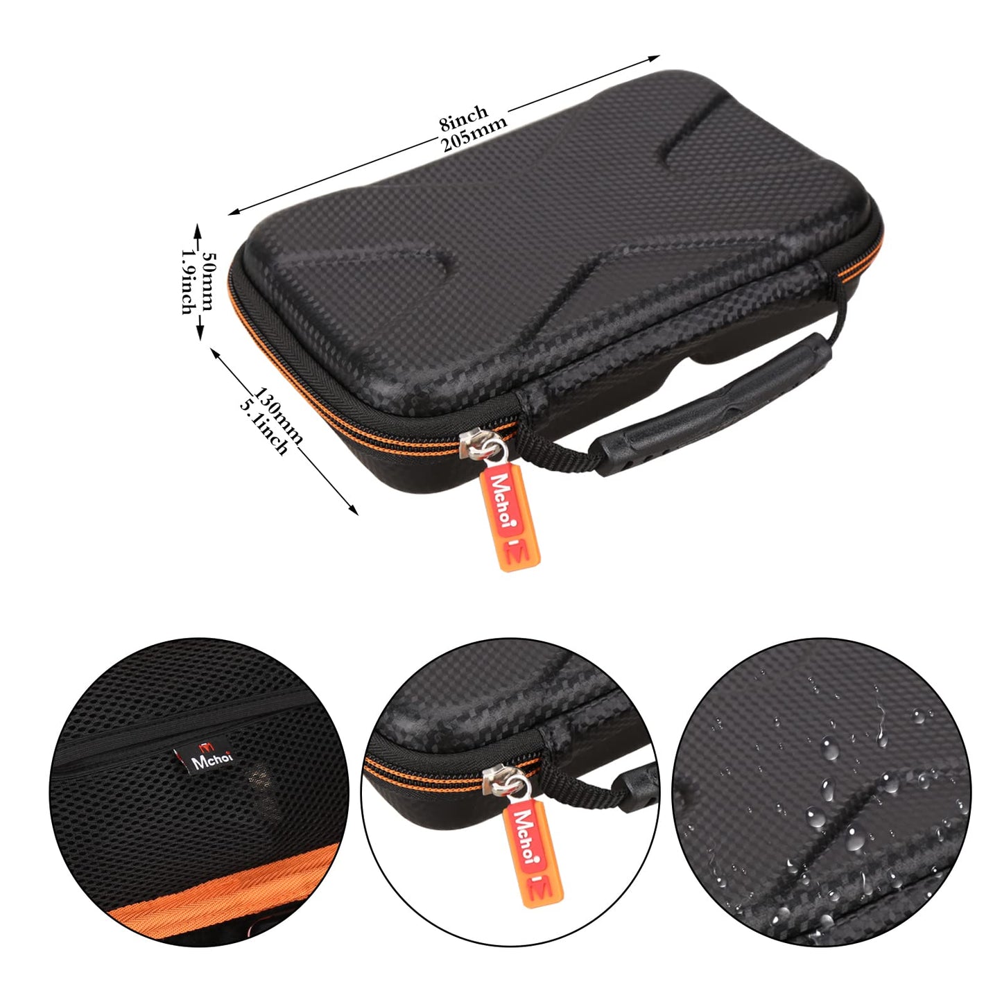 Funda rígida Mchoi EVA para Proyector Kodak Luma 150 Ultra Mini Pocket Pico impermeable y a prueba de golpes