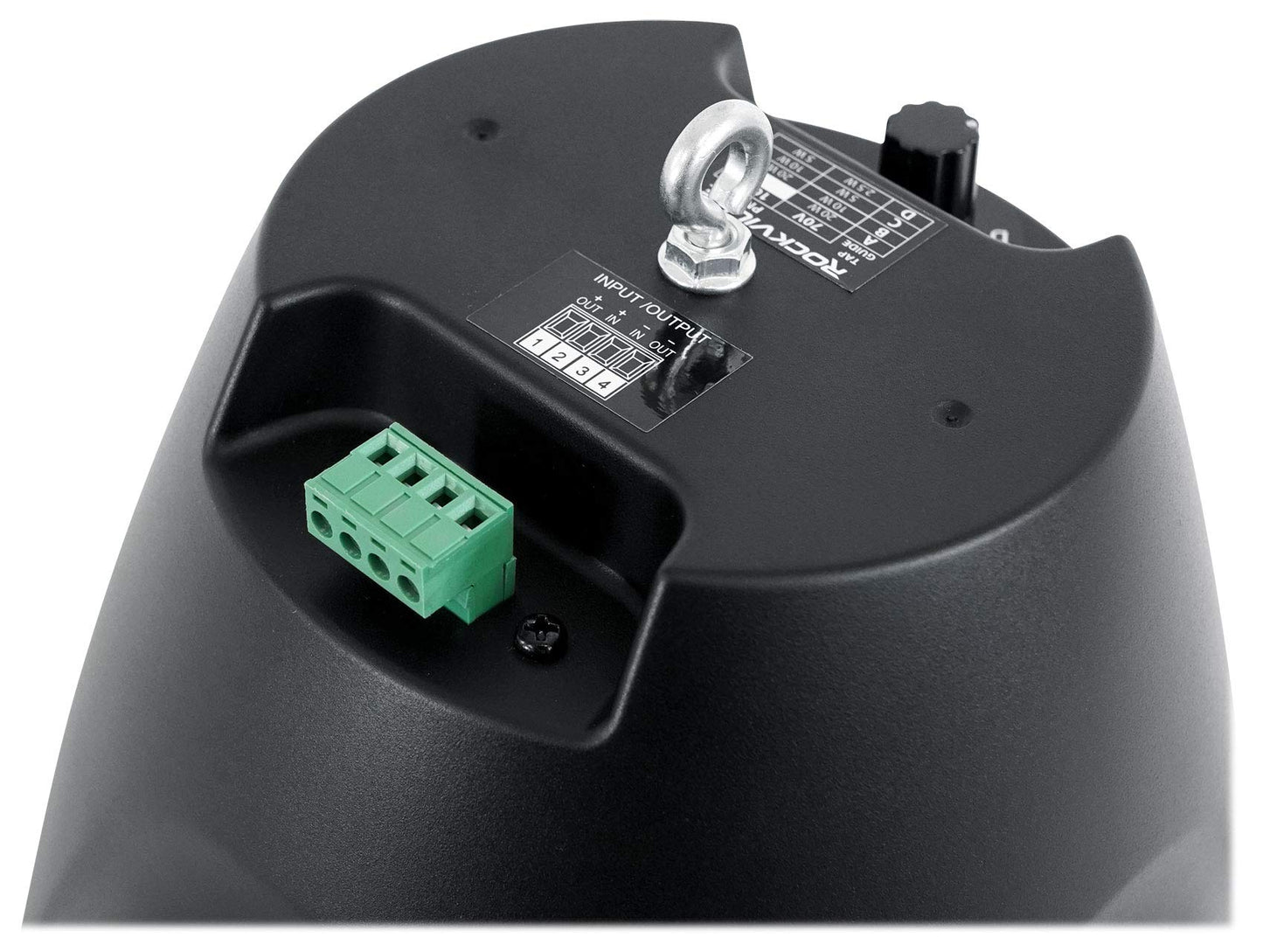 Altavoz Colgante Rockville Negro Audio de Alta Calidad Diseño Elegante 70 V 6.5 Pulgadas