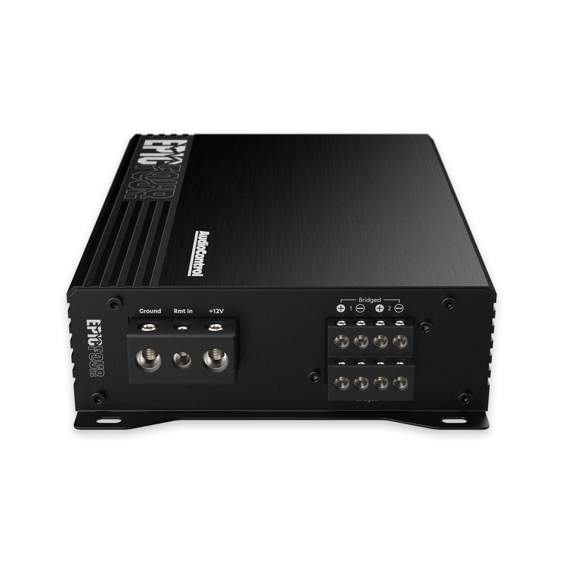 AudioControl EPICFOUR Epic Series 800 vatios RMS Compact 4 canales amplificador de audio para coche 200x4 @ 2 ohmios, clase D, filtro de paso alto, protección automática inteligente