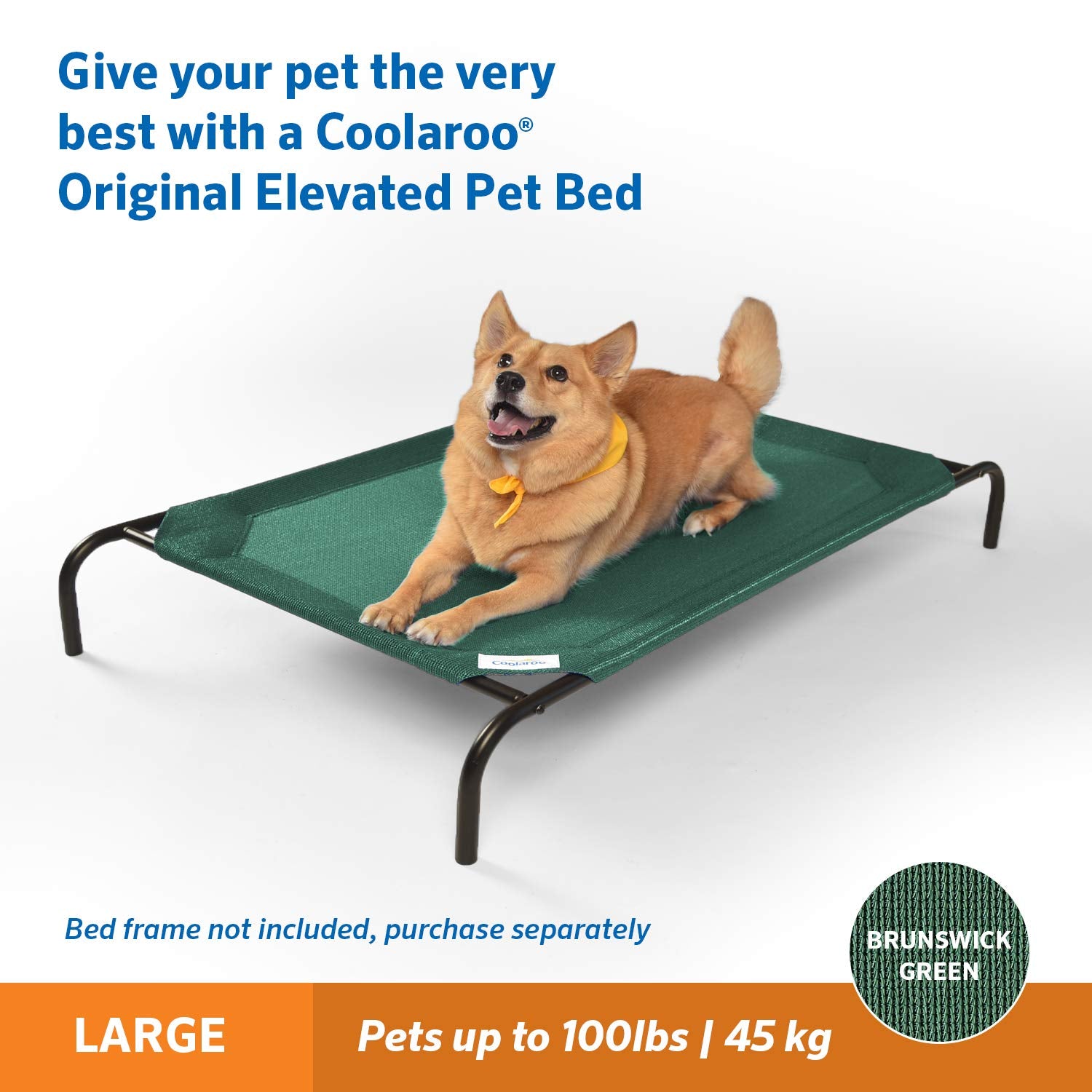 Coolaroo - Cubierta de cama para mascotas, Color Verde