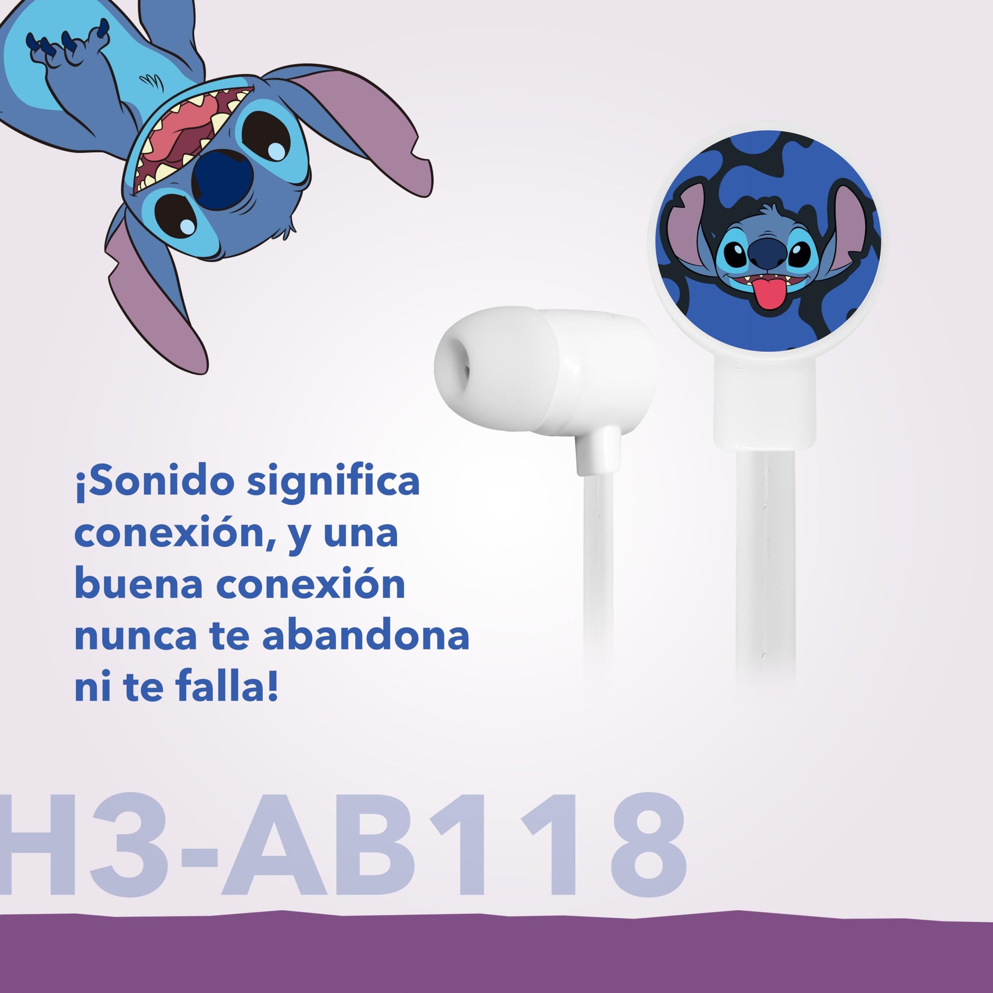 GAIRET Audífonos Alámbricos Stitch Manos Libres H3-AB118, Micrófono Incorporado, Sonido Estéreo, Cancelación de Ruido Ambiental, Conexión 3.5 mm, Compatibles con PC, PS, Xbox, Gaming y Llamadas