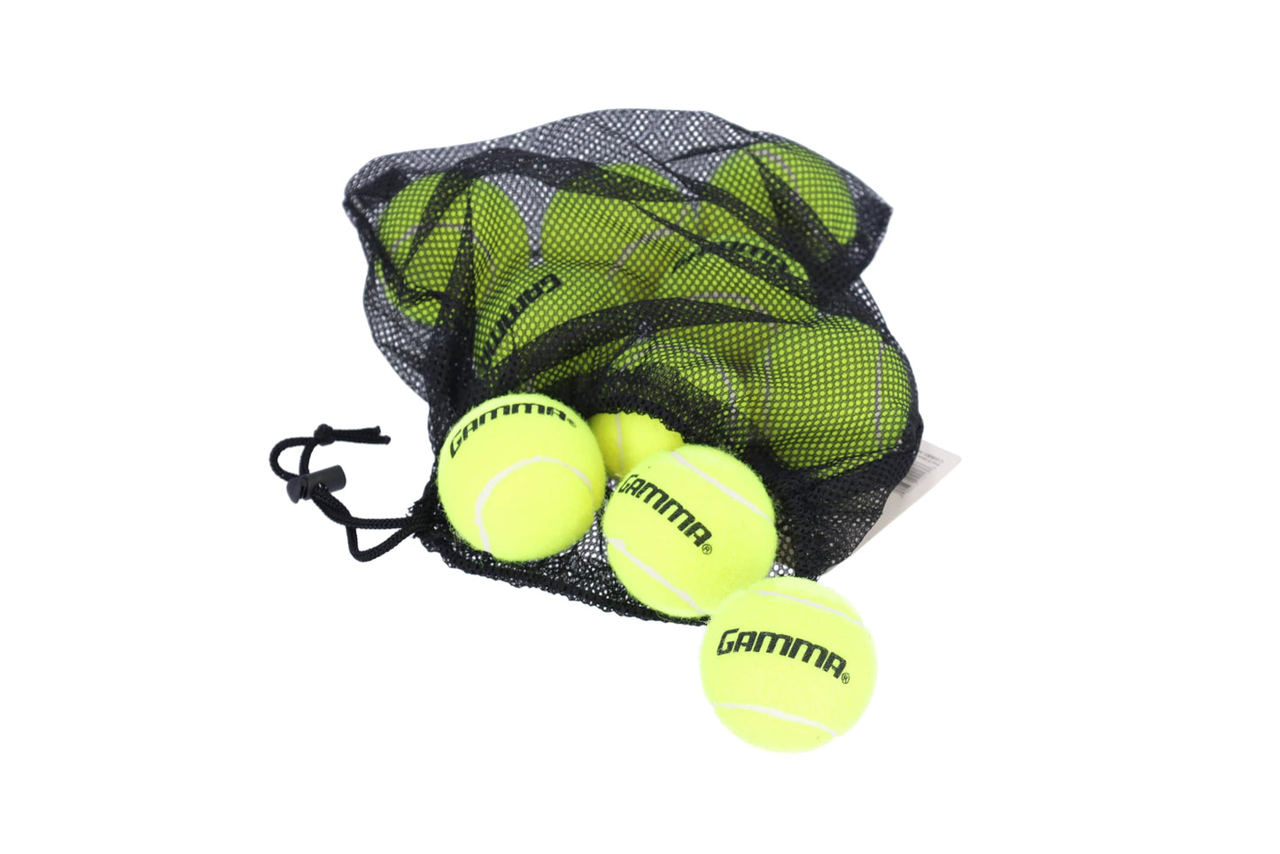 GAMMA Sports - Pelotas de Tenis sin presión con Malla para Pelotas de Tenis, Paquete de 10