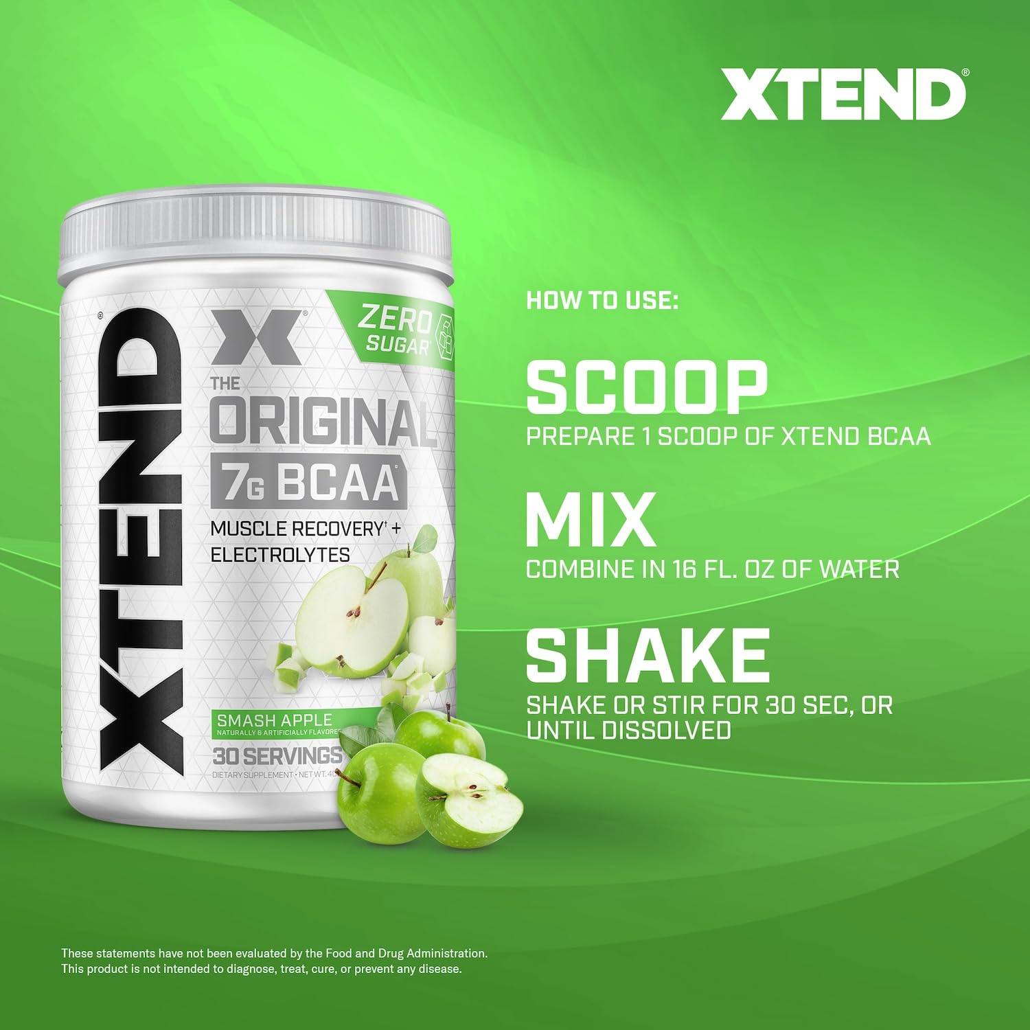 Aminoácidos BCAA Xtend Manzana Verde 384g