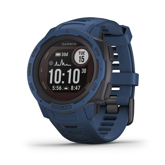 Reloj Inteligente Garmin Instinct Azul Oscuro con Energía Solar para Deportes Reacondicionado