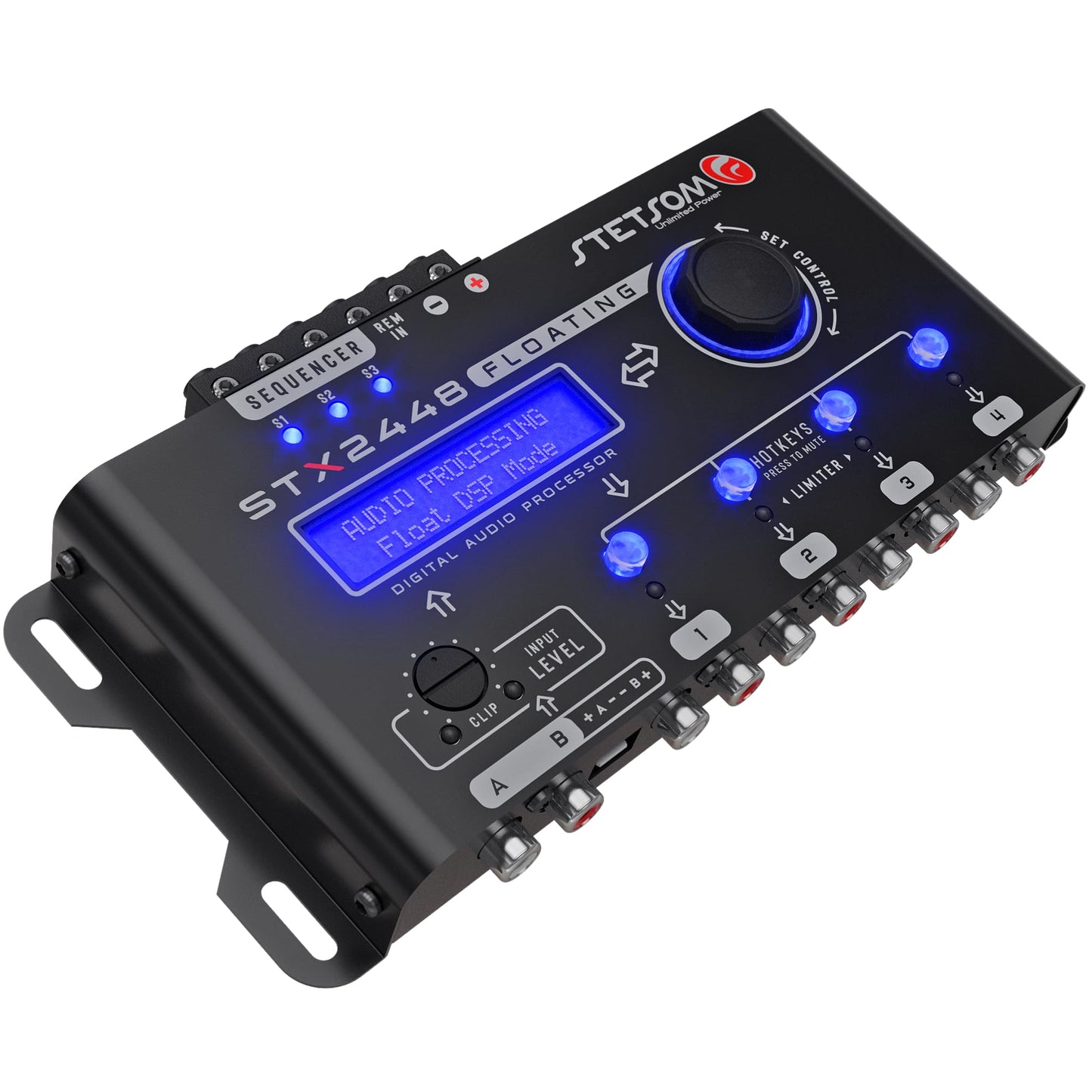 Stetsom STX2448 FLOATING Full Profesional DSP Procesador de Señal Digital PRO, Crossover & Ecualizador, Secuenciador Remoto