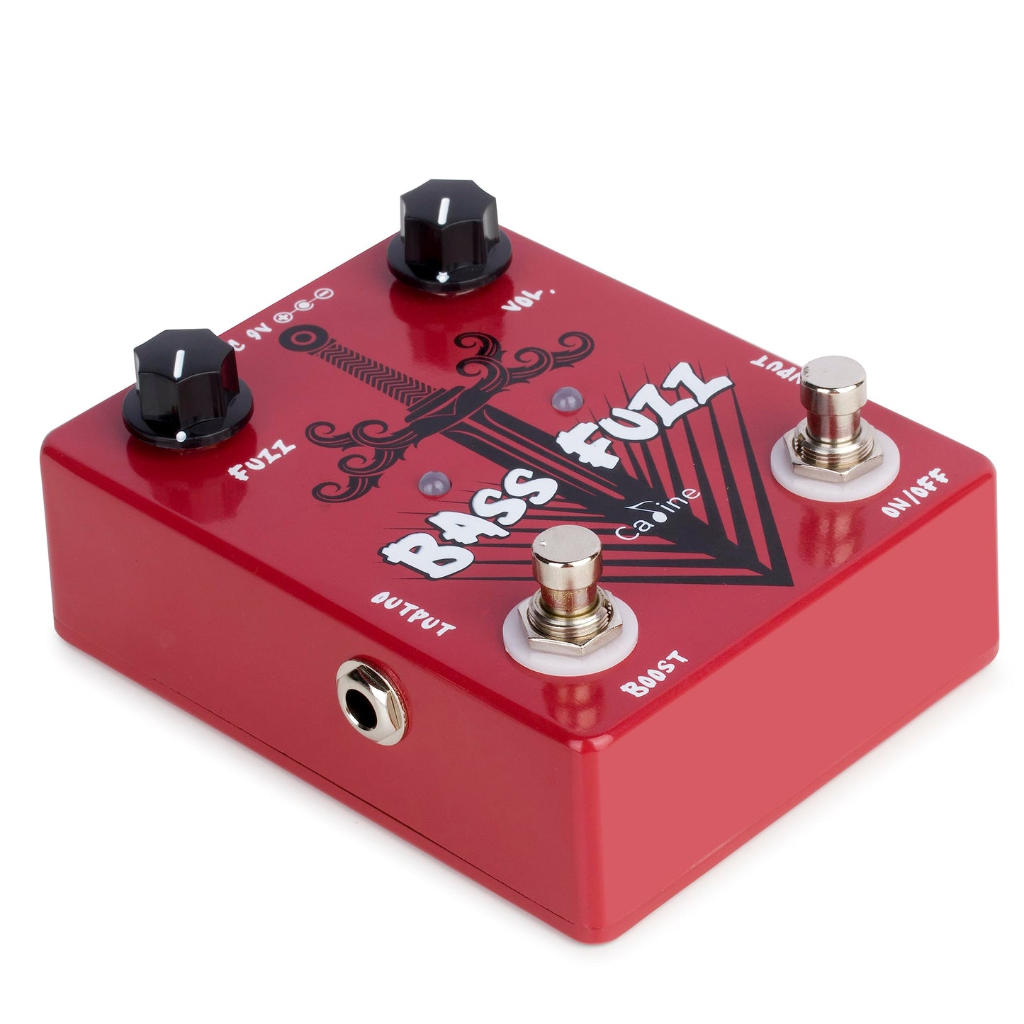 Caline CP-82 Pedal de bajo FUZZ con efecto Boost True Bypass 9V Pedal de bajo