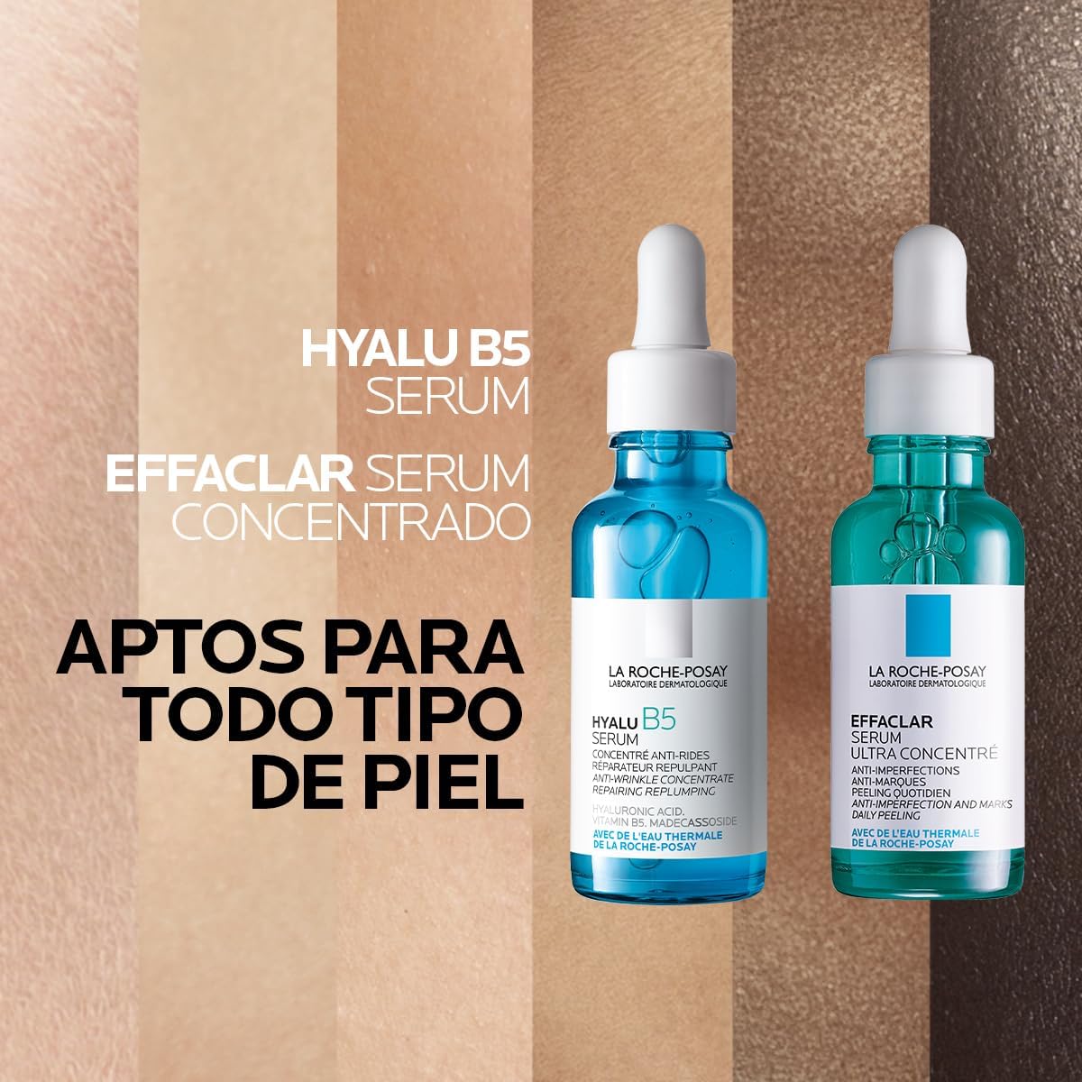 Kit Hidratante Anti-Marcas Hyalu B5 Serum + Effaclar Serum