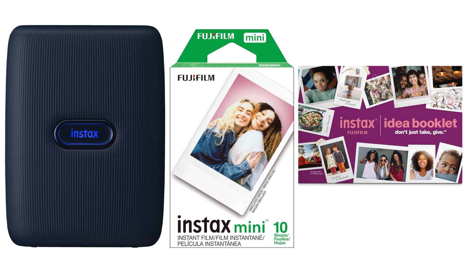 Fujifilm Instax Mini Link - Paquete de Impresora Azul