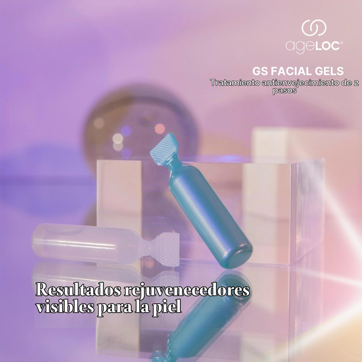 Nu Skin | Gel Facial ageLOC® Galvanic Spa | TratamientoAnti-Arrugas para Rostro | Galvanic Spa Facial Gels | Para todo Tipo de Piel | 8 Ampolletas