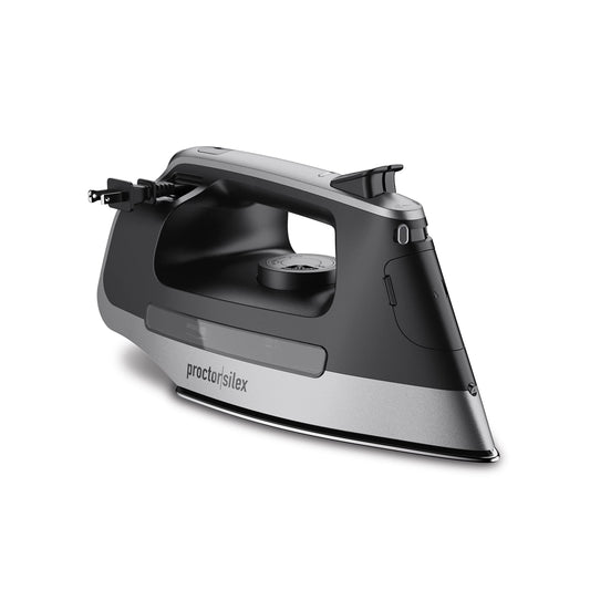 Plancha de Vapor Proctor Silex Gris Negro con Suela de Acero Inoxidable Durable y Cable Retráctil