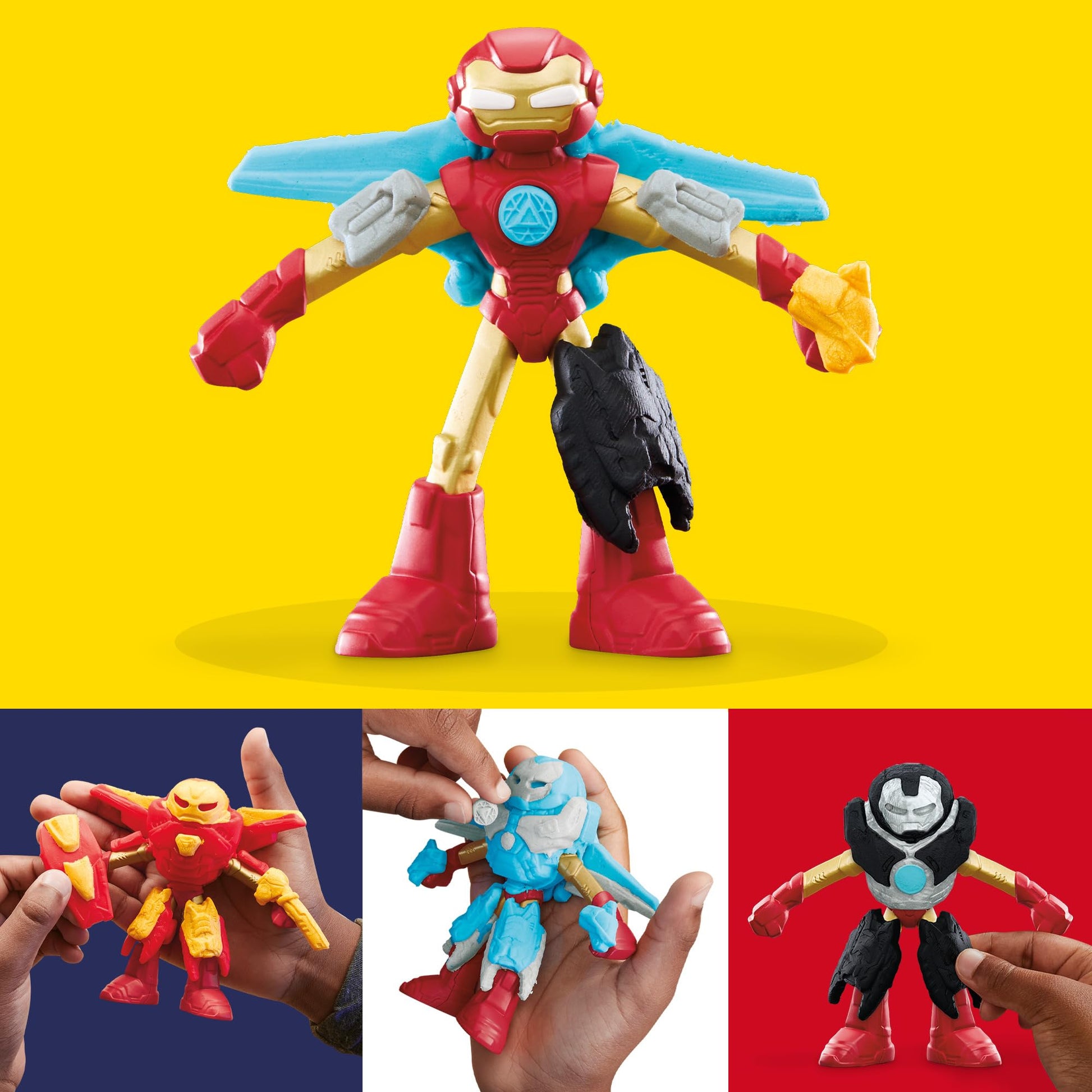 Set de Juego Play-Doh PD Iron Man rojo con Laboratorio de Creación de Armaduras