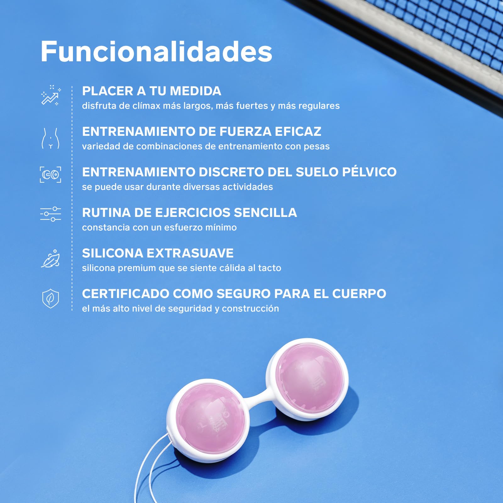 LELO Beads, Juguetes eróticos para Mujer, Bolas Chinas de Primera Calidad para el Suelo Pélvico, Juguetes Sexuales para Alcanzar más Orgasmos (Mini)