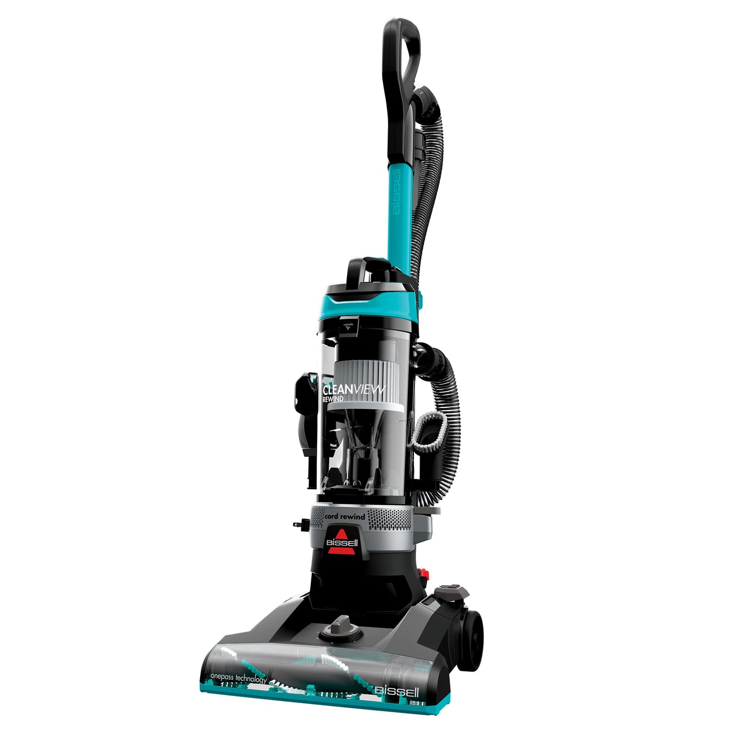 Bissell CleanView 3534 Aspiradora Vertical sin Bolsa con rebobinado automático de Cable y Varita Activa, 3534
