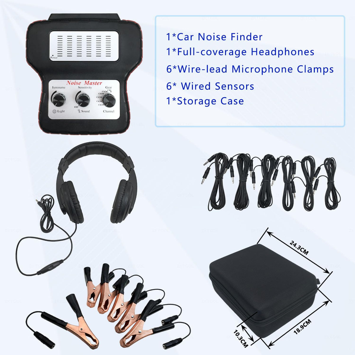 Kit de Diagnóstico ZKTOOL Auriculares Estetoscopio Electrónico
