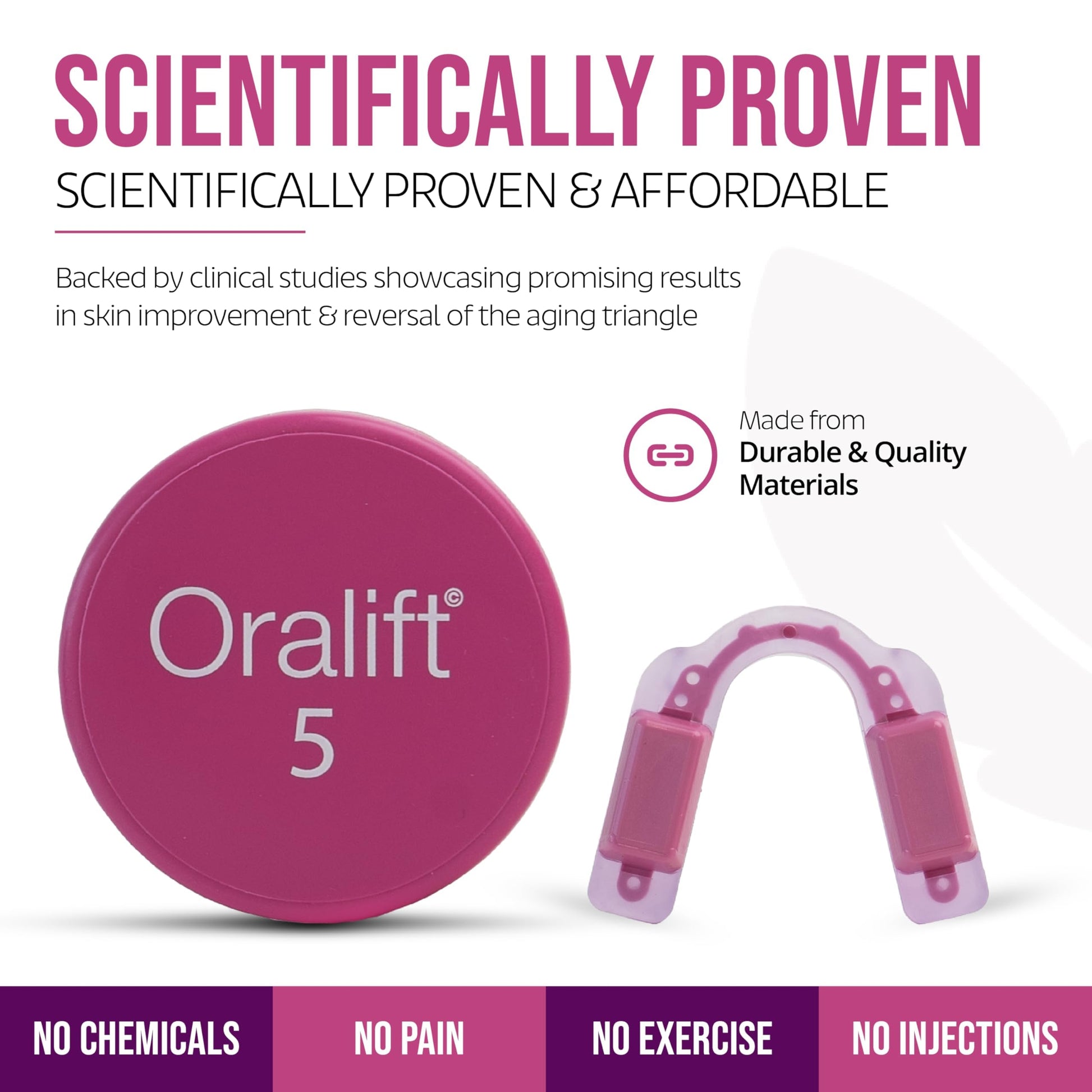Oralift Premium: Efecto Lifting Facial Kit de Salud y Belleza Dispositivo. Apariencia Mejorada sin Ejercicio, Cirugía, Dolor, Inyecciones. Soporte por Email y Sesiones Zoom: Grupo e Individual