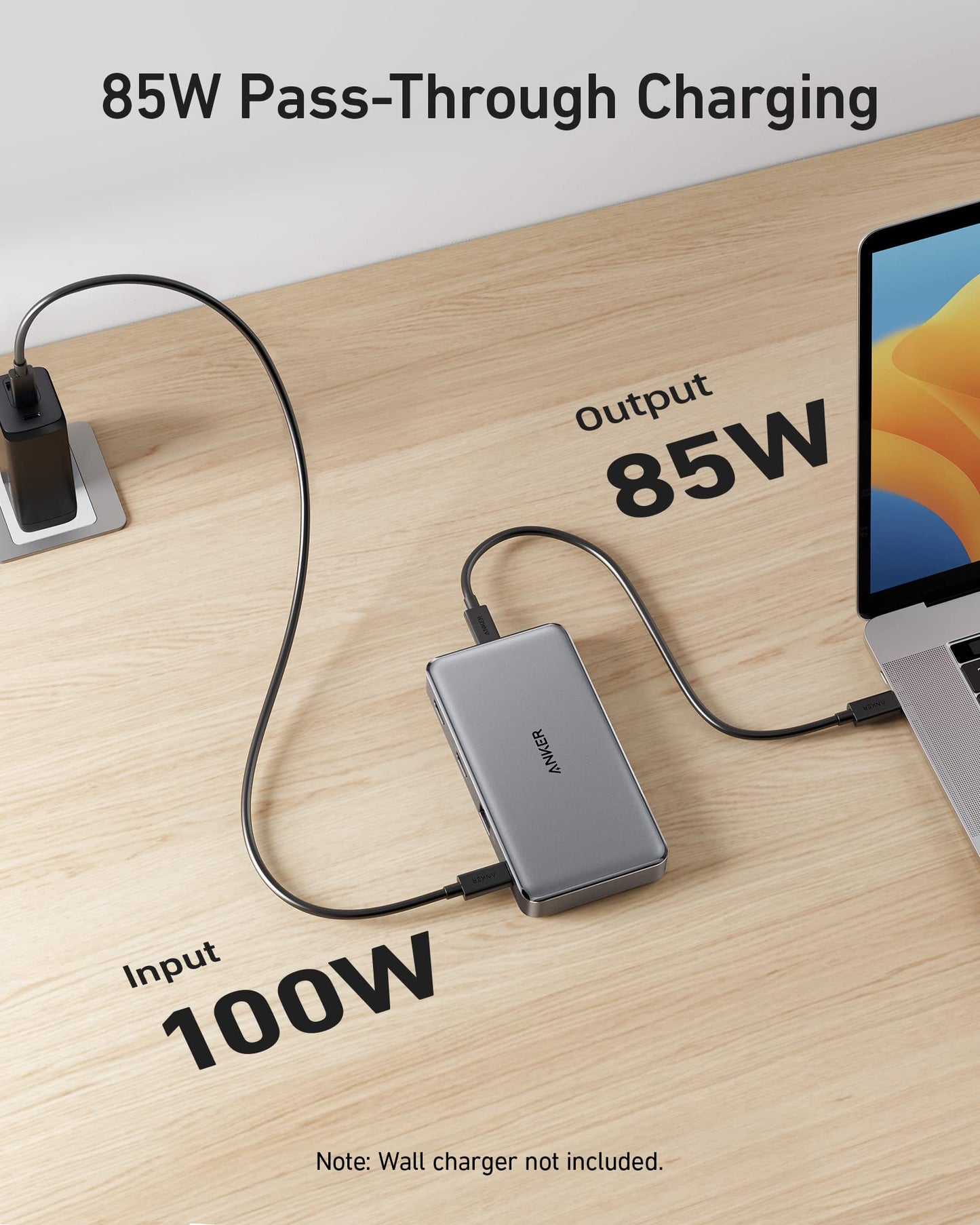 Concentrador USB-C Anker Negro 10 en 1 HDMI 4K Dual para Portátiles Windows