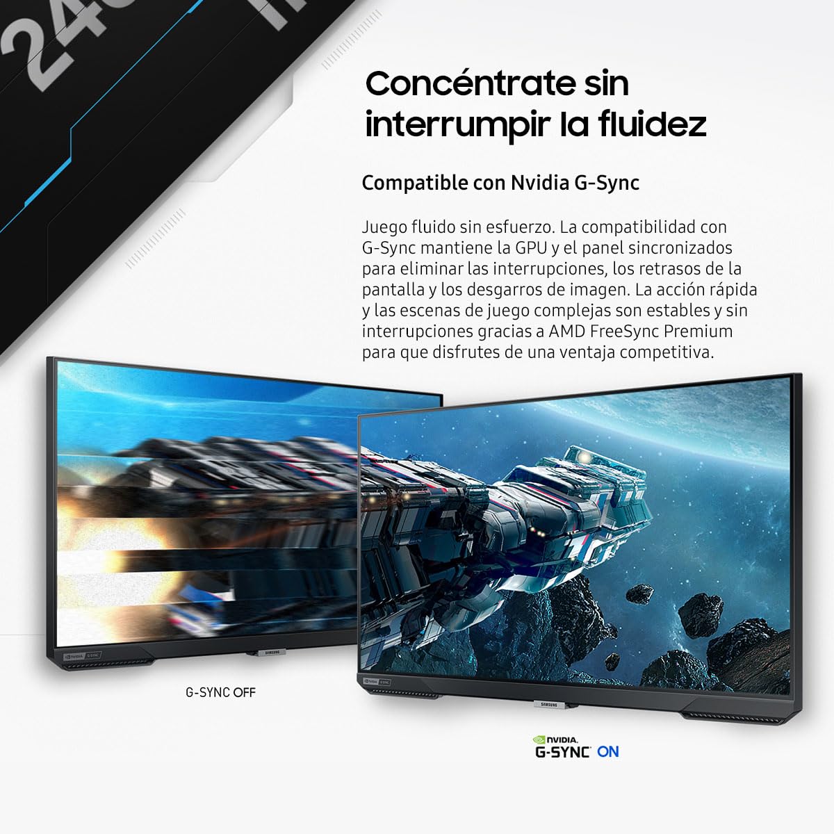 Monitor Gaming Samsung Odyssey G4 27 Pulgadas 240hz 1ms G-Sync