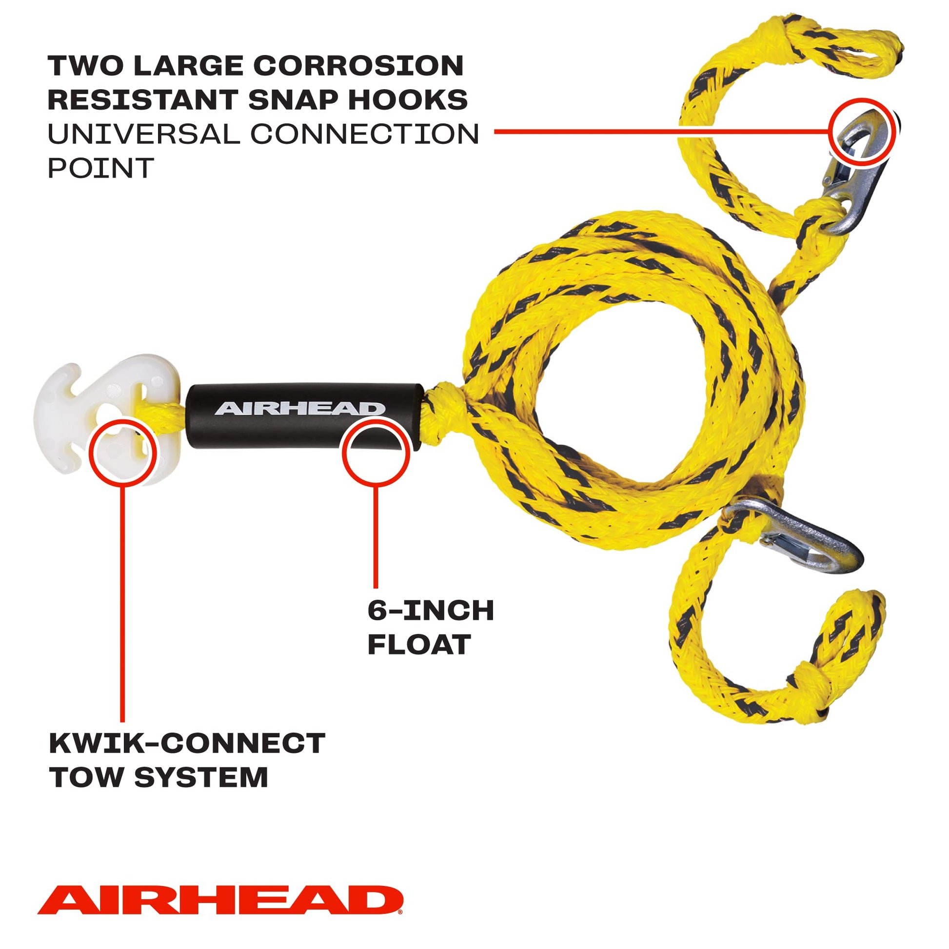 Kwik Tek AIRHEAD AHTH-8HD Heavy Duty Tow Harness