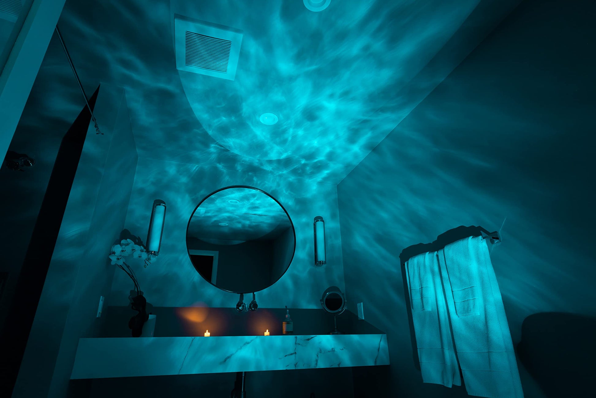 BlissLights Sky Lite Evolve - Proyector LED de galaxia, lámpara de nebulosa (solo nubes, no proyecta estrellas)
