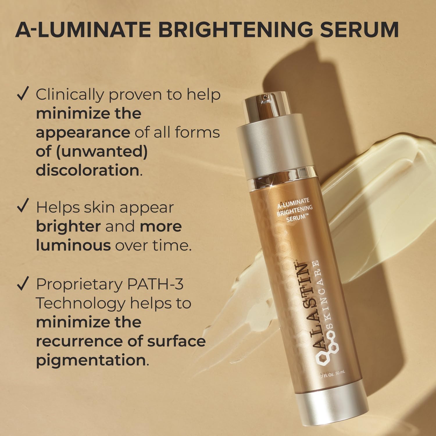 Suero Facial Antienvejecimiento para Manchas Oscuras - ALASTIN Skincare A-LUMINATE 50 mL