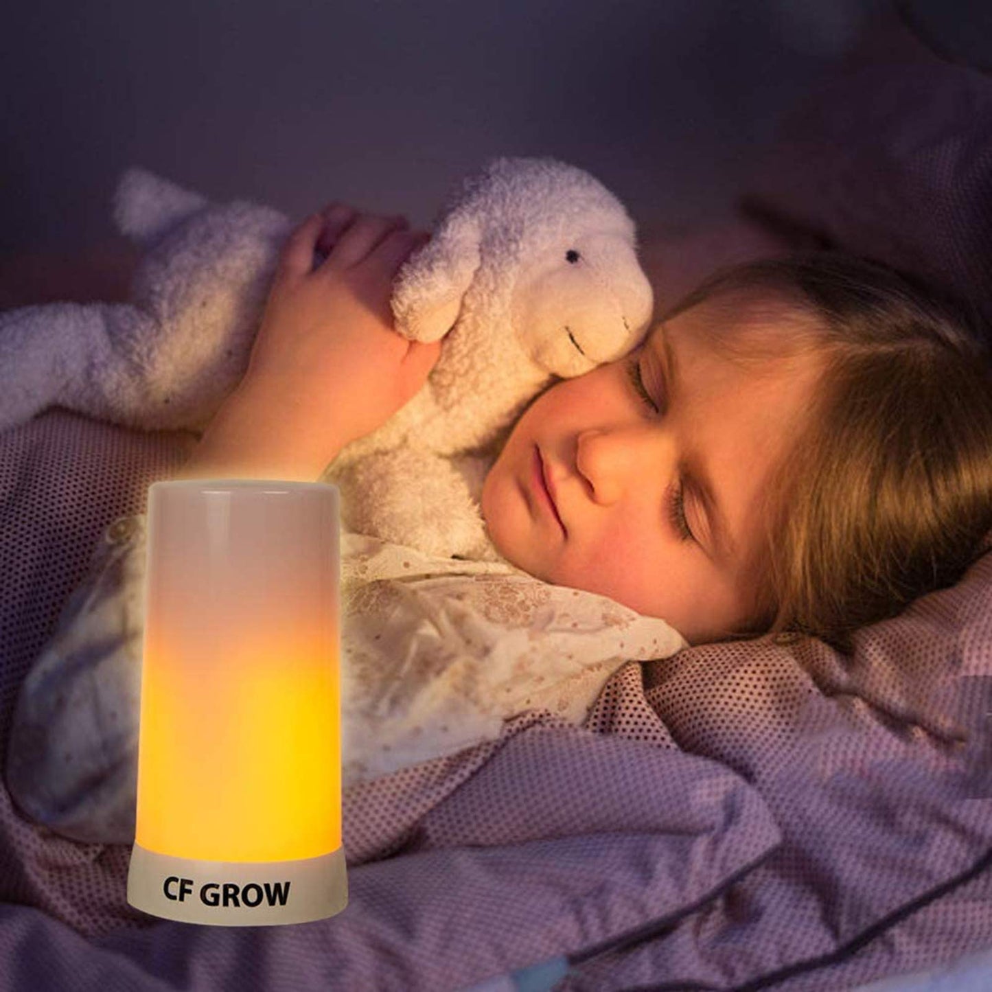 Luz LED con efecto de llama, recargable por USB, lámpara de mesa de llama, impermeable, regulable, 4 modos con efecto de detección de gravedad, control remoto inalámbrico IR y temporizador, para