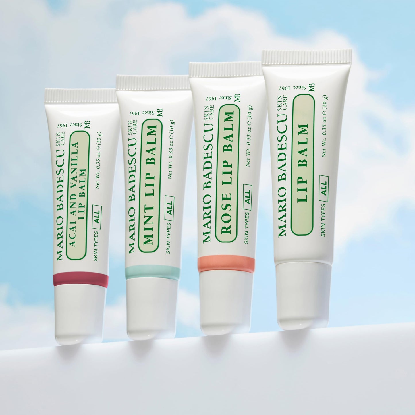 Mario Badescu Bálsamo labial hidratante de menta para labios secos y agrietados, infundido con aceite de coco y manteca de karité, cuidado ultra nutritivo para una sensación suave, tersa y flexible, 10 gr