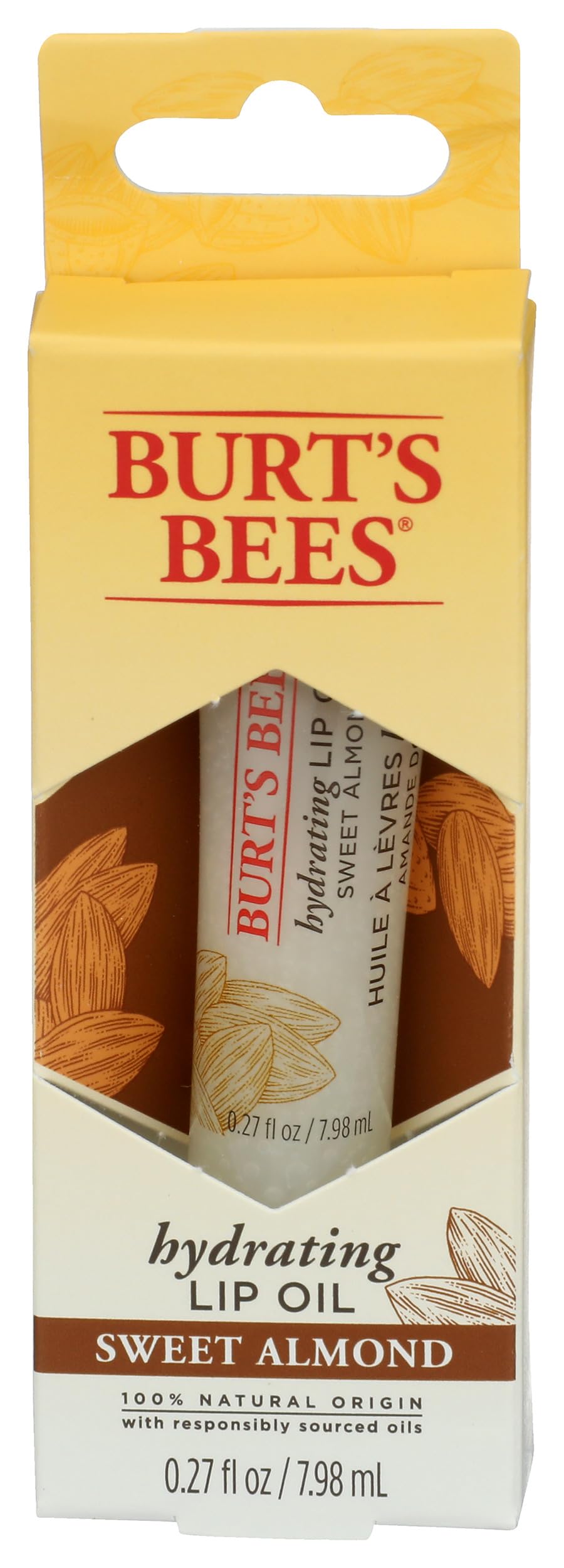 Burts Bees Hydrating Lip Oil with Sweet Almond Oil for Unisex 0.27 oz Lip Oil