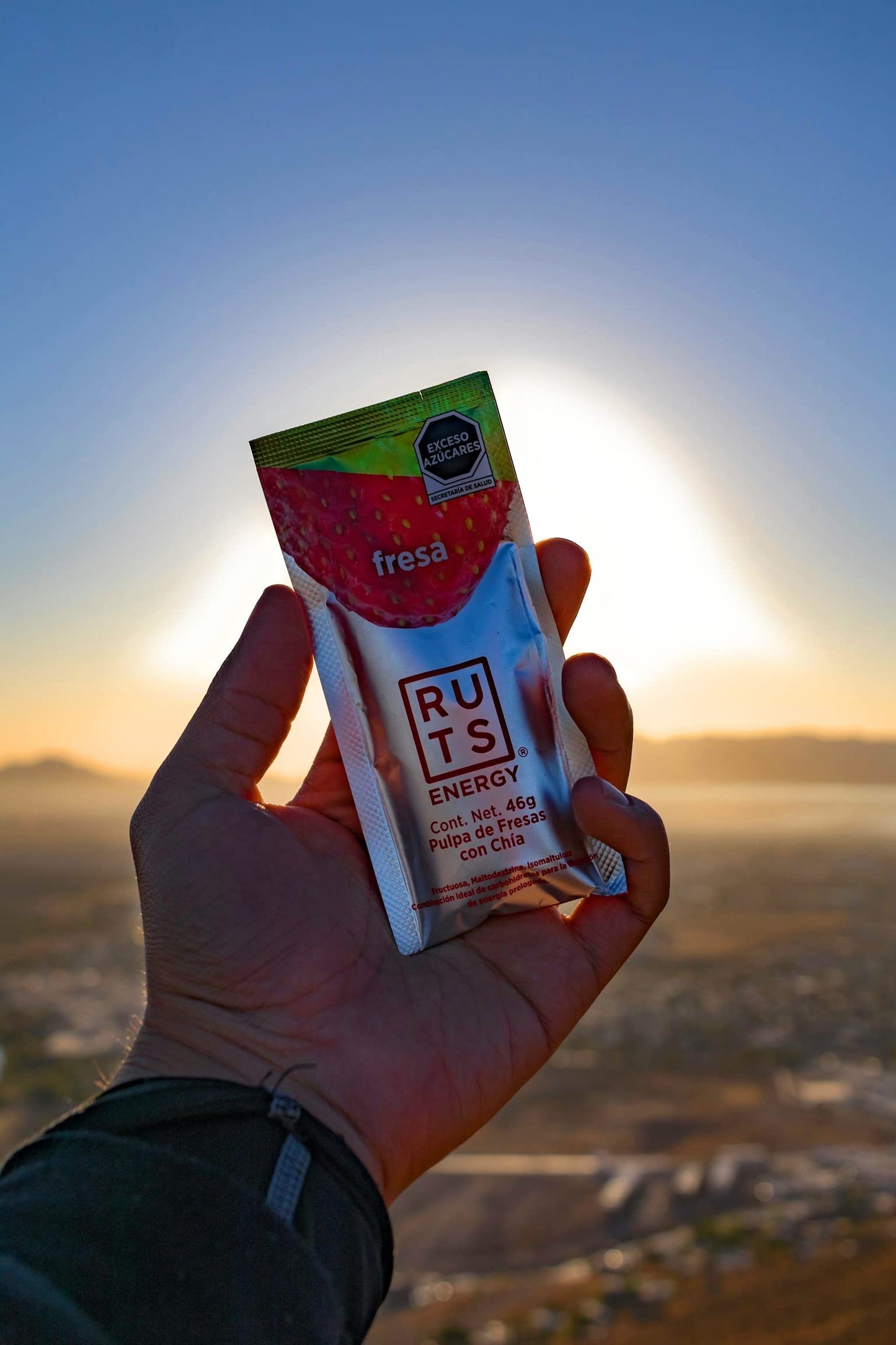 Gel Energético Fresa Ruts Caja de 12 Unidades