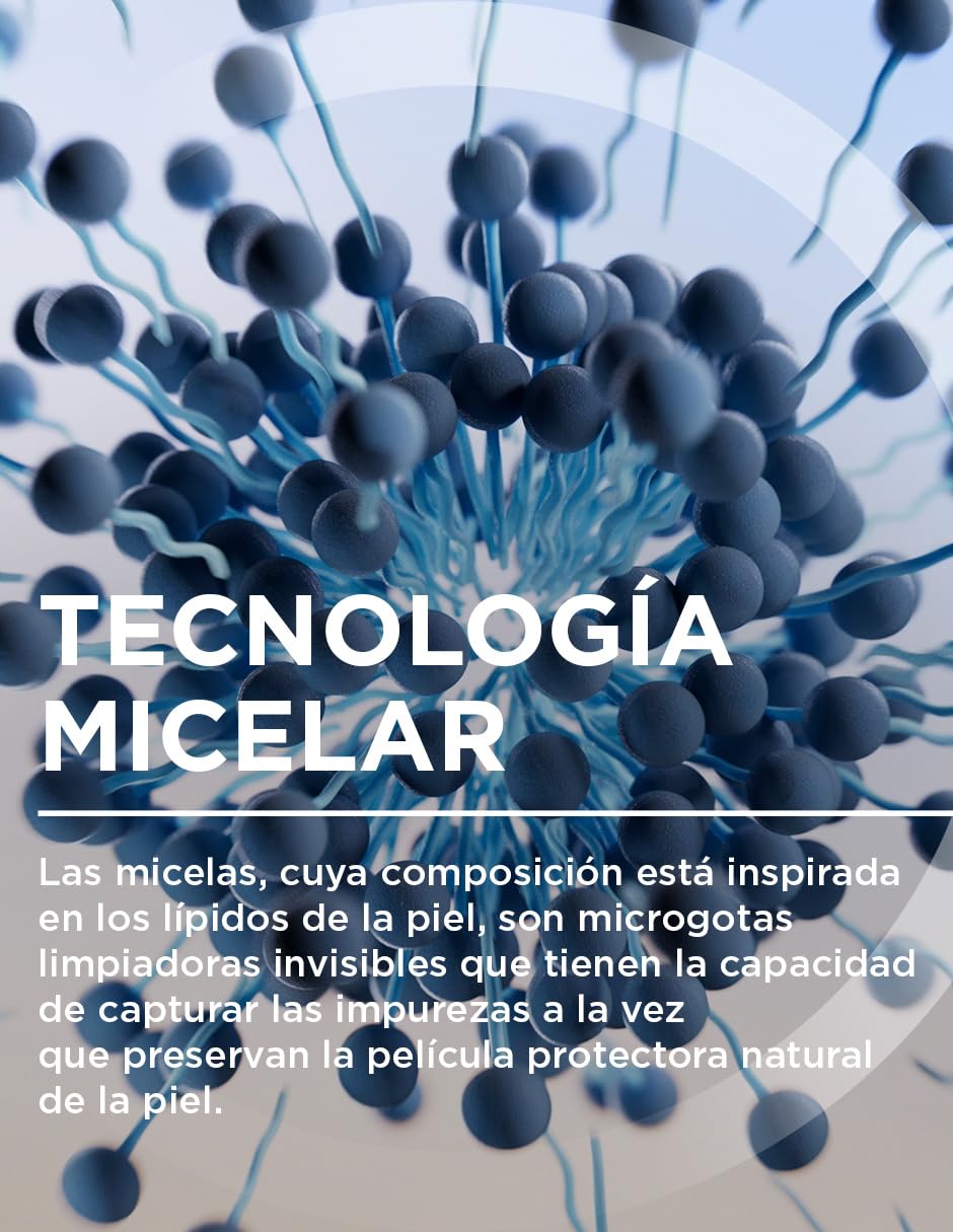 BIODERMA, Agua Micelar, Sensibio H2O, Desmaquillante Bifásico, Elimina Maquillaje a Prueba de Agua, Piel Sensible, 125ml