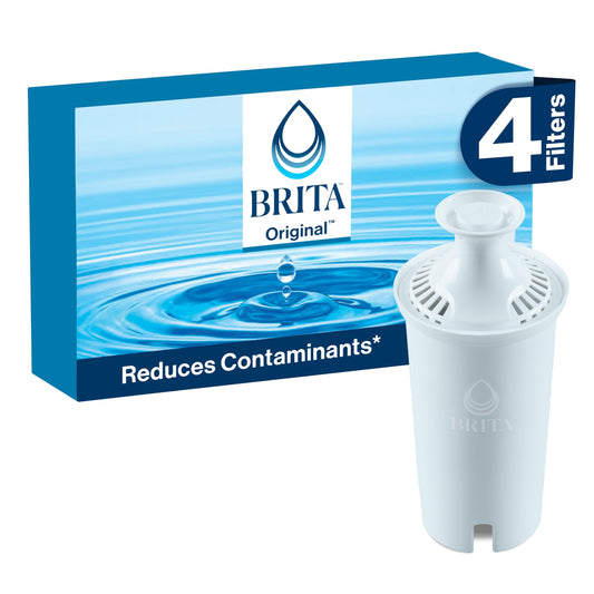 Brita Longlast FiltroS de Rpuesto Estándar, Color Blanco - 1 Caja x 4 Piezas