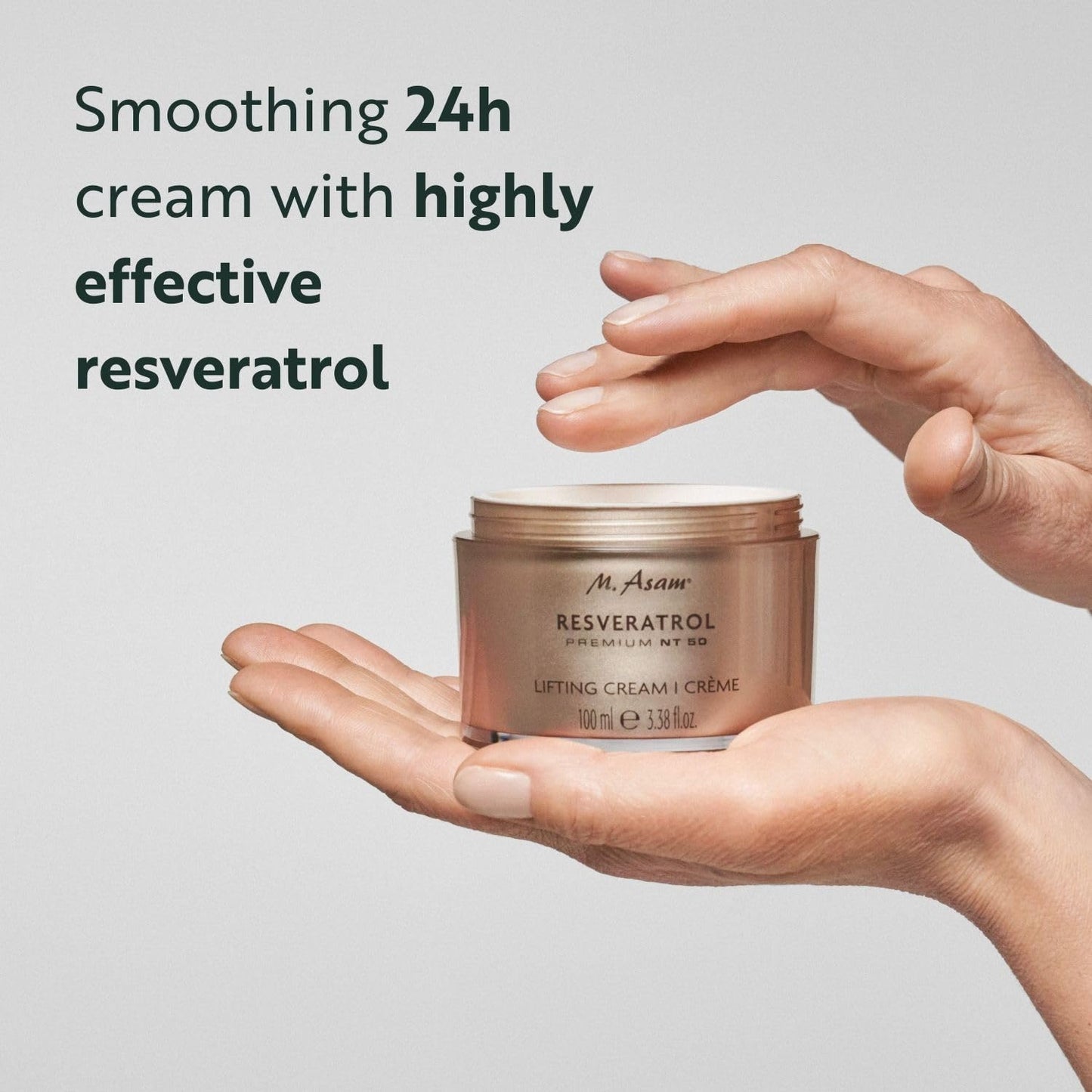 Camide M. Asam, Reservatrol Premium NT50 Lifting Face Cream, For Smooth, Visibly Lifted and Youthful Skin - 1.69 Ounce (50 ML)