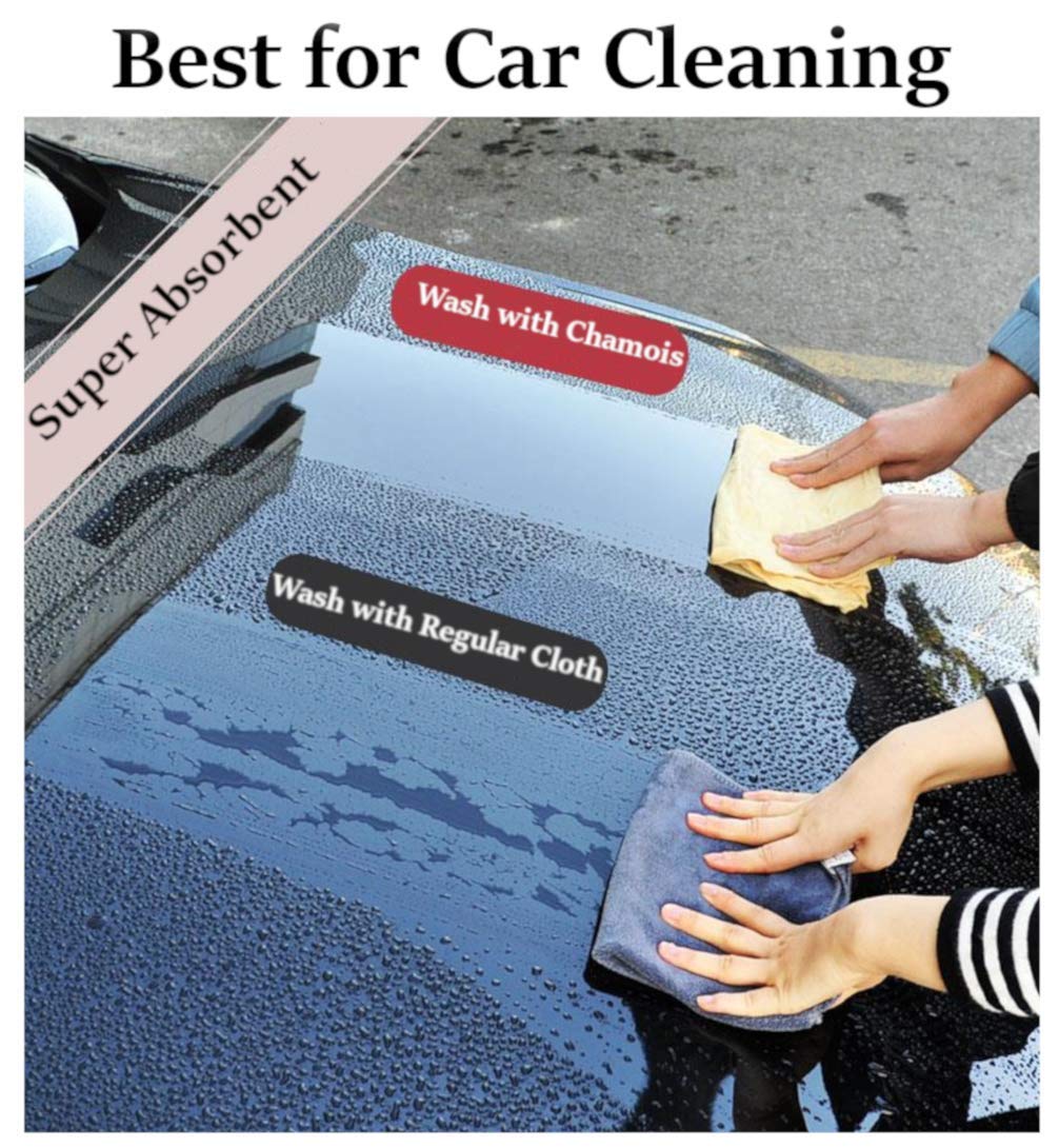 Toalla de Secado de Piel Real Súper Absorbente para Autos