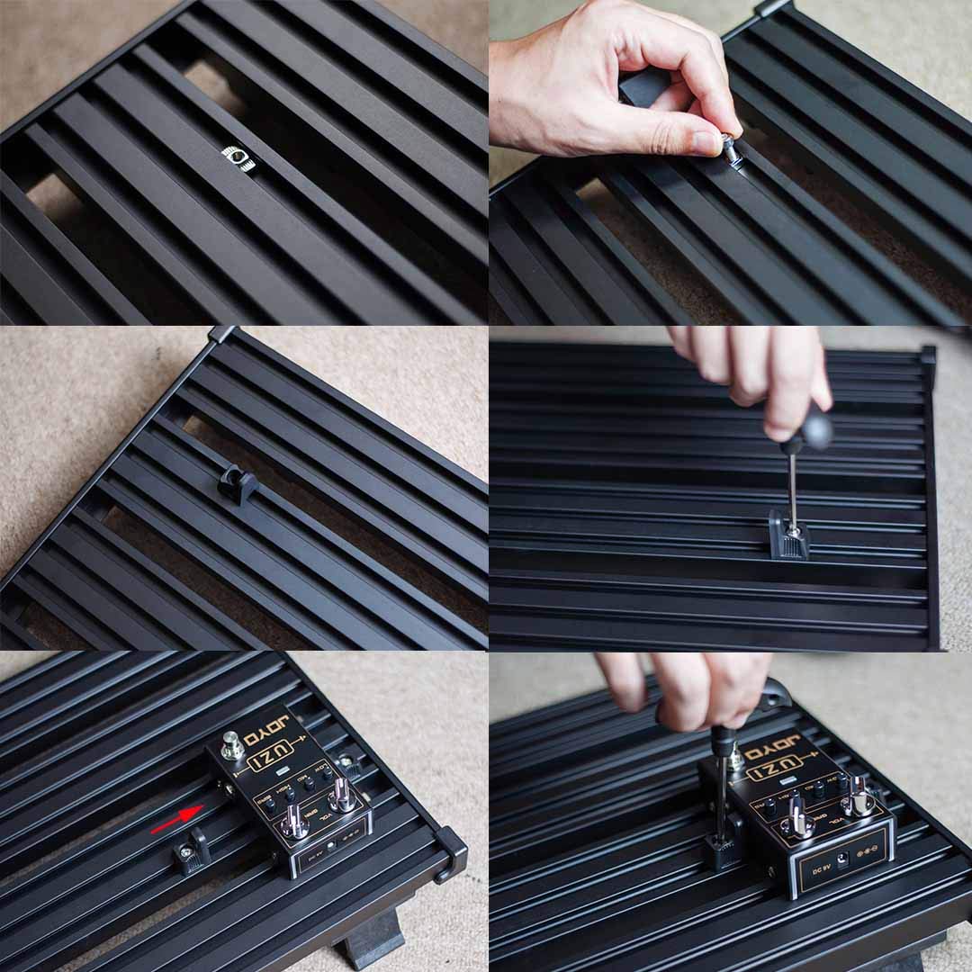Guitto GPB Accesorios para tablero de pedales (bloques de fijación) 8 piezas