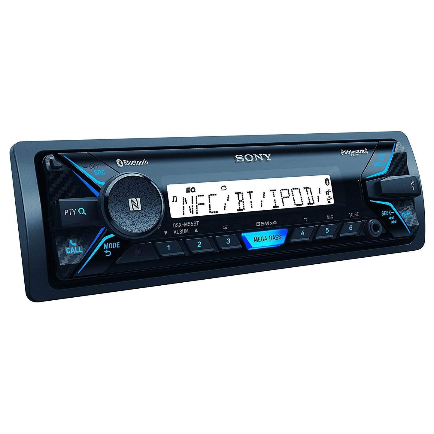Sony DSXM55BT - Receptor estéreo Digital Marino con Bluetooth, Listo para SiriusXM, DIN único