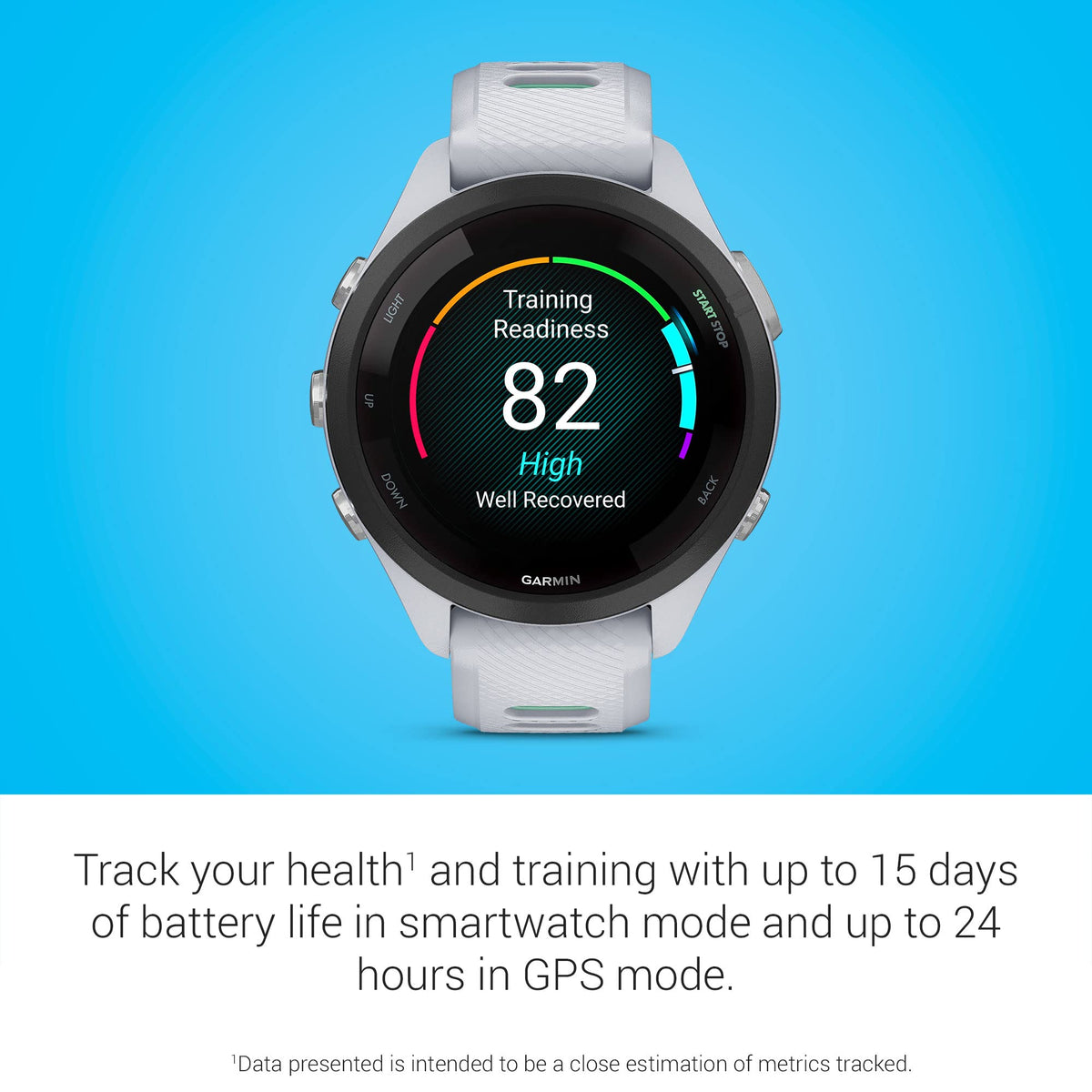 Reloj Garmin Forerunner 265S Blanco 42mm con Función de Música