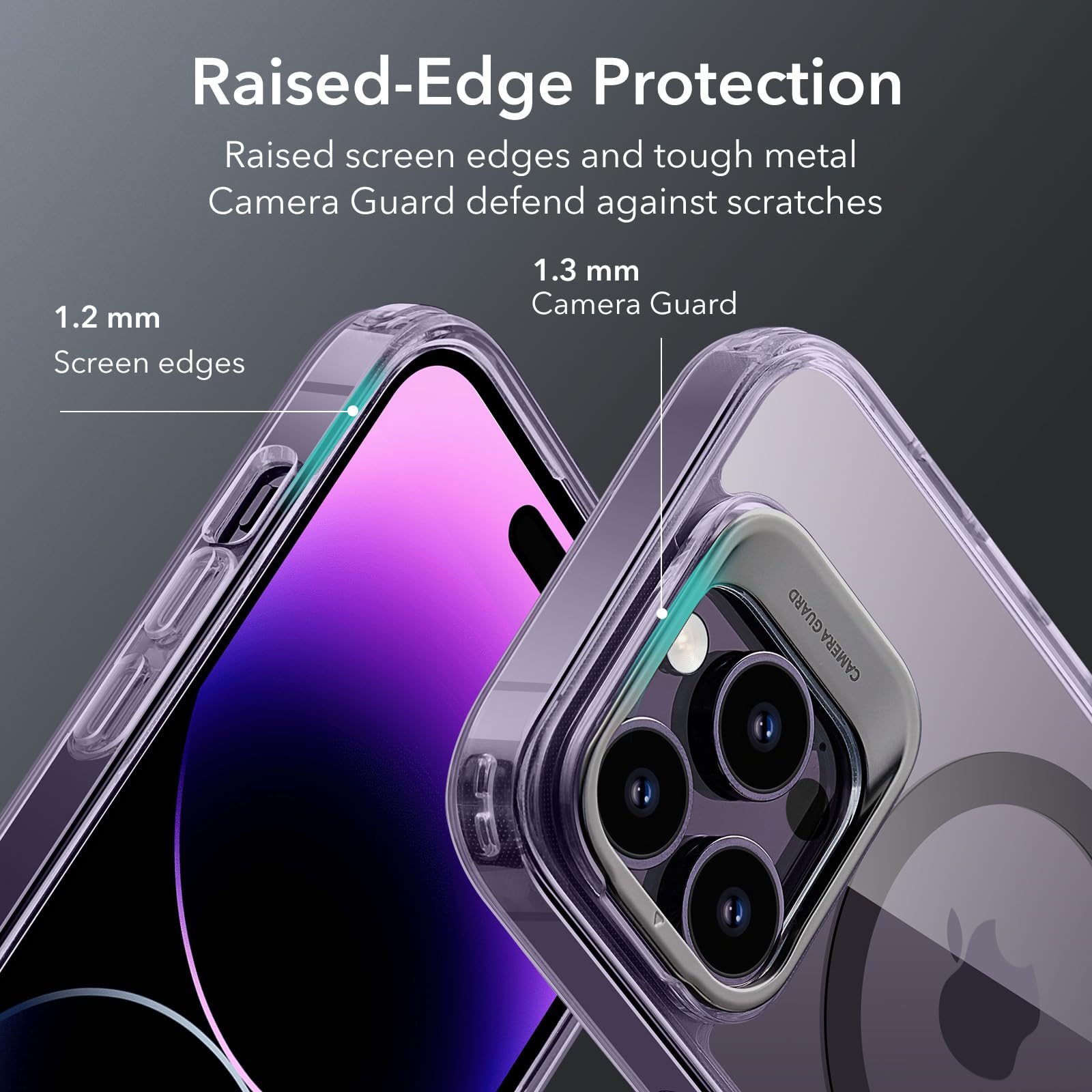 ESR - Funda para iPhone 14 Pro MAX, Compatible con MagSafe, Soporte de Anillo de cámara Integrado, protección de Grado Militar, Funda magnética para iPhone 14 Pro MAX, Funda clásica con Soporte