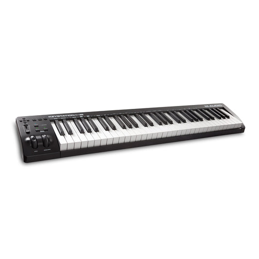 M-Audio Keystation 61 MK3 - Controlador MIDI USB con teclado de 61 teclas, controles asignables, ruedas de pitch/modulación, suite de software