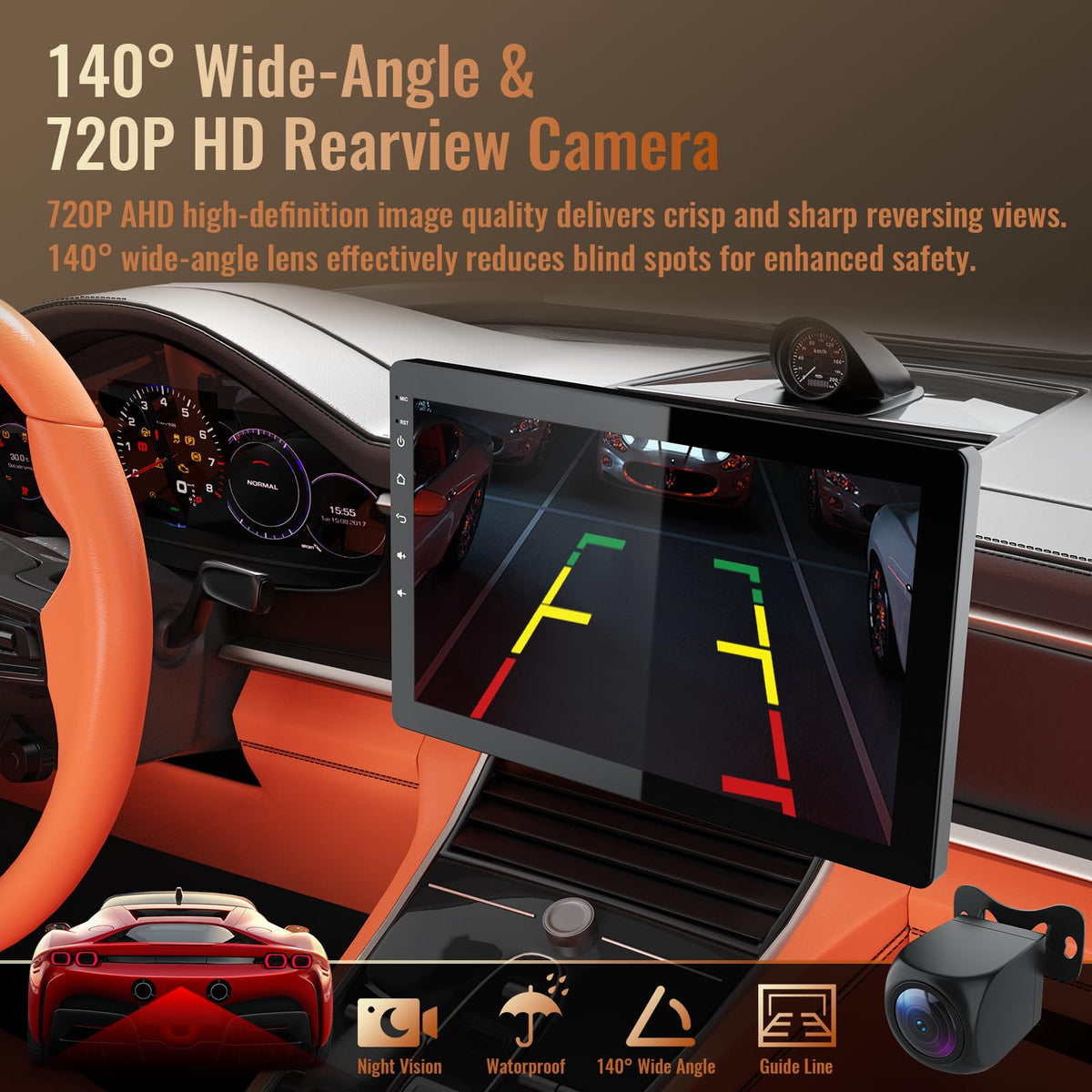 Visualización Táctil Giratoria 10.1 Pulgadas para Coche