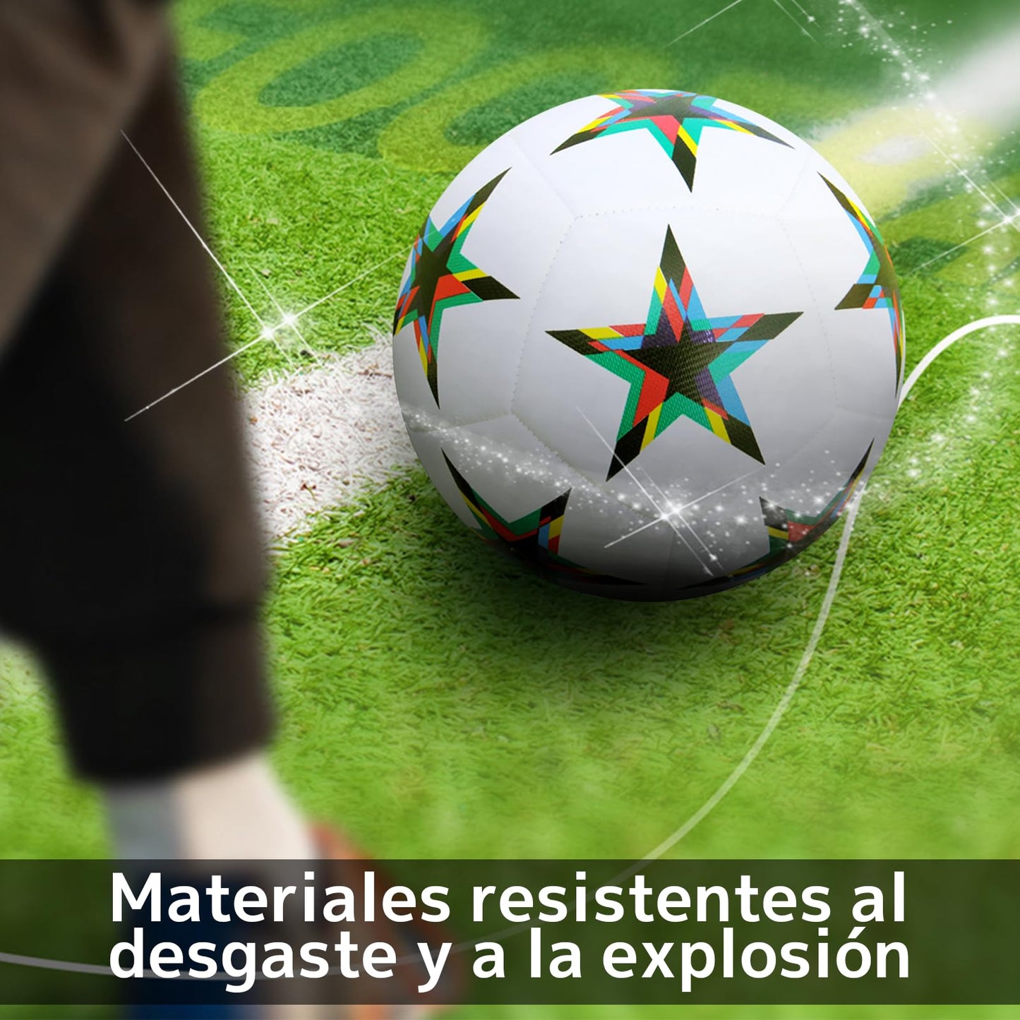 Balón de Fútbol ZYJXLY Estilo Copa del Mundo Número 5 para Entrenamiento y Competición