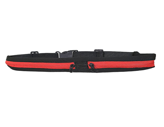 Cangurera Deportiva, Bolsa Deportiva con Cinturón Elástica, Riñoneras Deportivas de Hombres y Mujeres para Correr, Ciclismo, Gimnasio, senderismo, ejercicio al aire libre. (rojo)