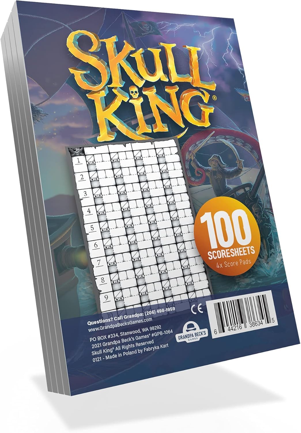 Grandpa Beck's Games - almohadillas para orejas de repuesto para Skull King - El mejor juego de toma de trucos piratas | de los creadores de Cover Your Assets & Cover Your Kingdom