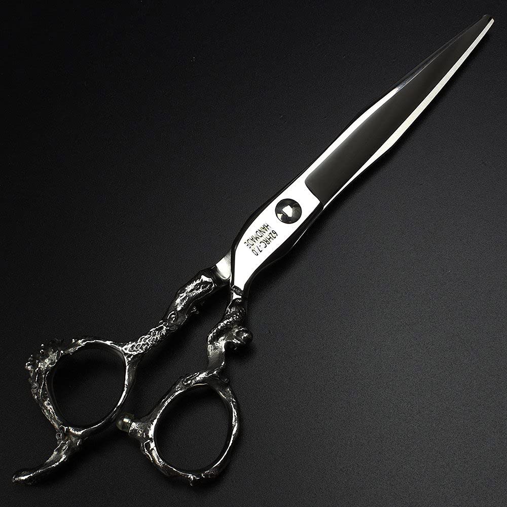 7 inch scissors 19cm silver professional hairdresser hair cut and trim diluted sharp 440C steel