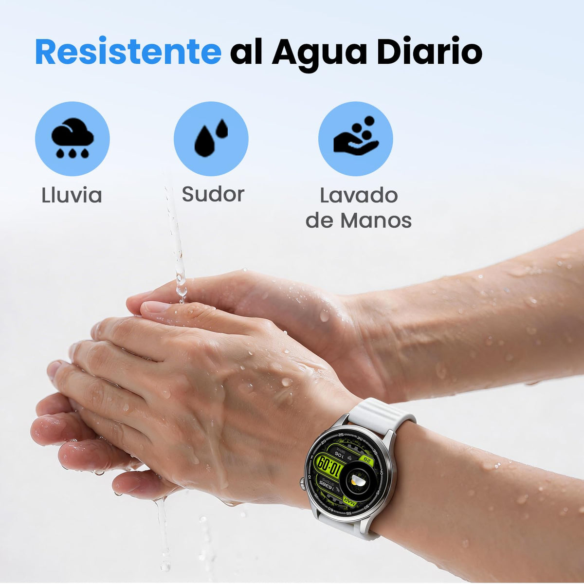 Smartwatch HAYLOU 4S AMOLED 1.43 Pulgadas GPS Bluetooth 5.3 para Mujer y Hombre