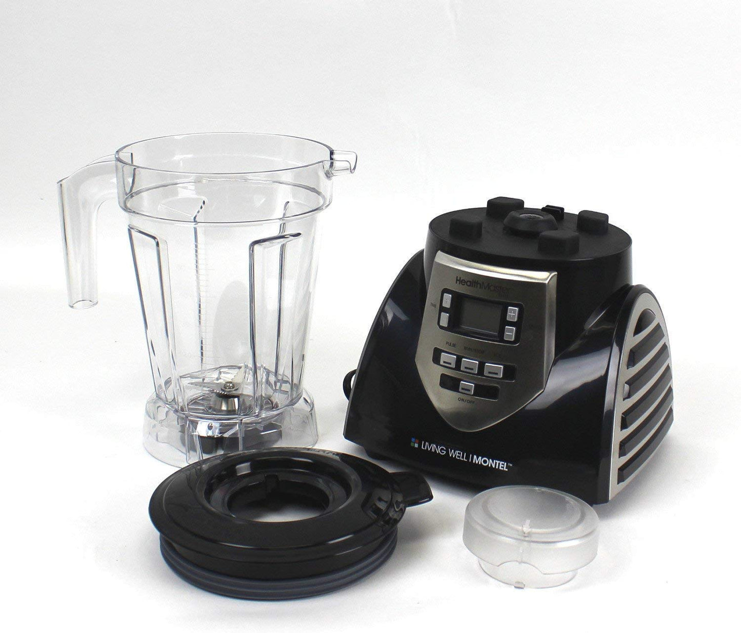 Healthmaster Elite Emulsionante de alimentos, frutas y verduras Blender by Montel williams-black & acero inoxidable