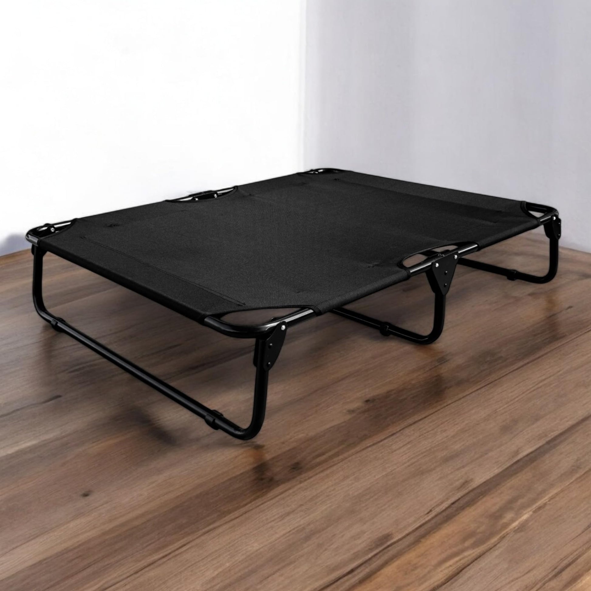 Cama Elevada para Perro PEGASO Negra tamaño Extra Grande Transpirable y Lavable