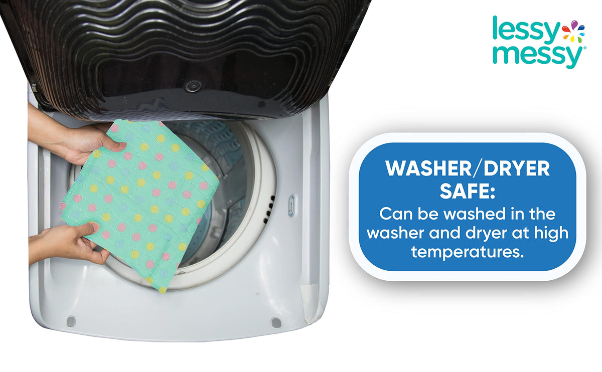 Cambiador portátil para bebé – Cambiador de pañales impermeable extragrande, lavable a máquina y apto para secadora, superficie lavable para una fácil limpieza, elegante diseño de lunares