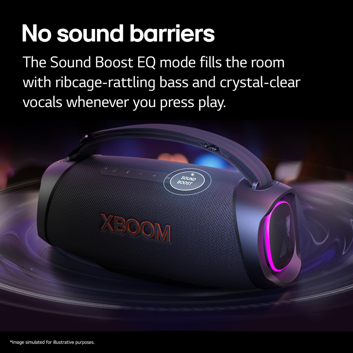 Altavoz Inalámbrico LG XBOOM Go Sonido Potente 15 HRS Batería XG8T